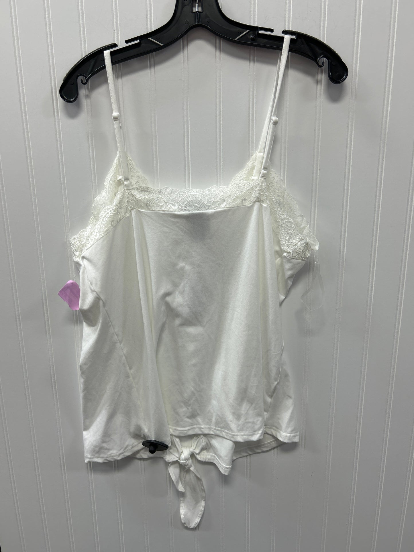 Top Sleeveless By Daytrip In White, Size:Xl