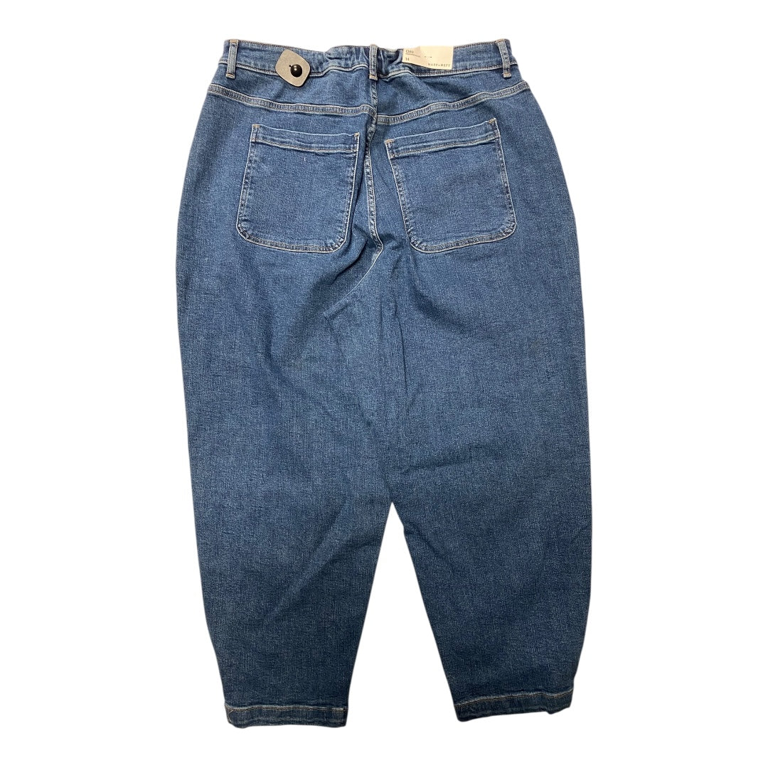 Jeans Boyfriend By WARP + WEFT In Blue Denim, Size:14