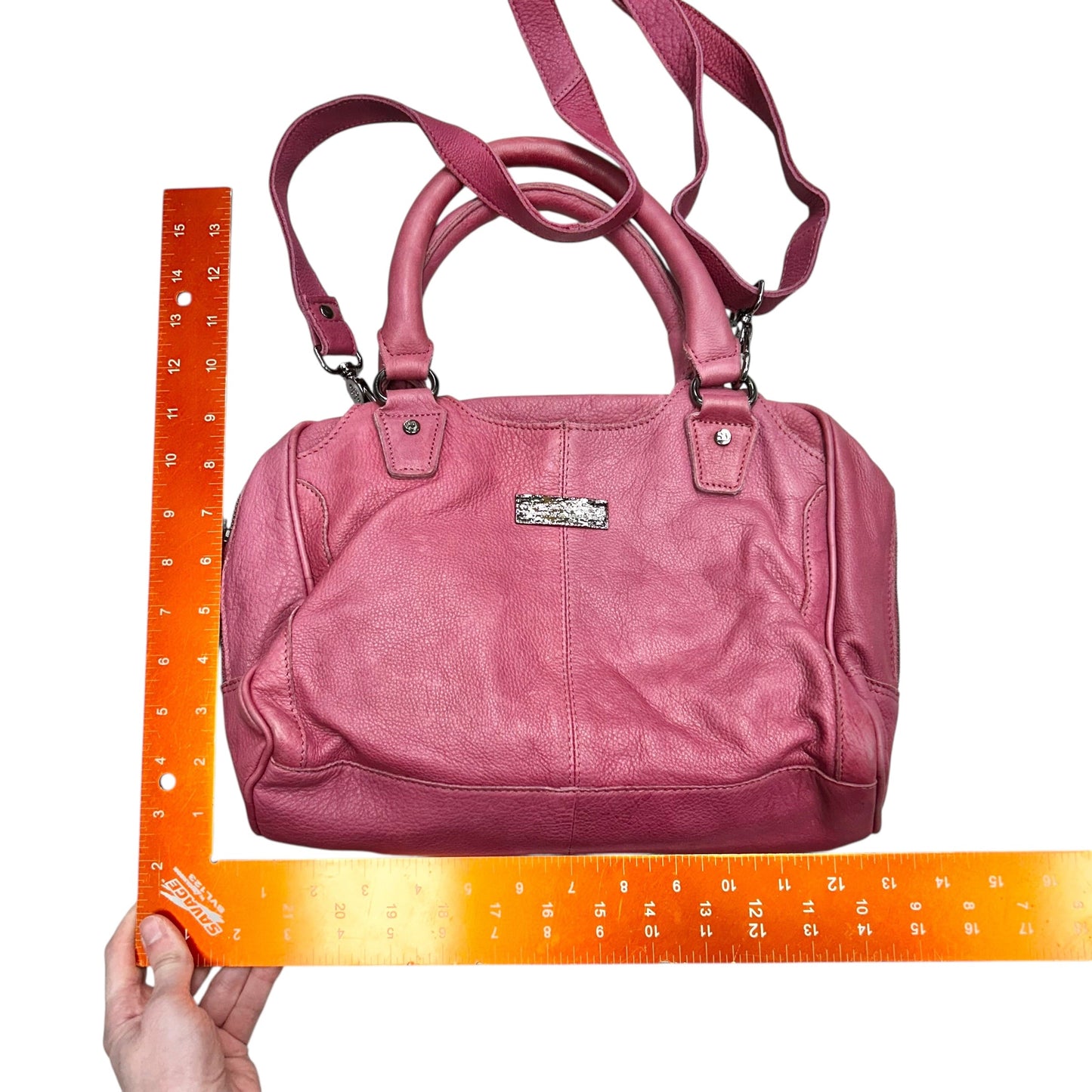 Handbag Leather By Salvador Bachiller, Size: Medium