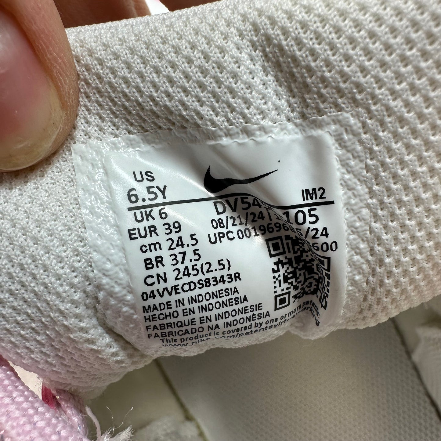 Shoes Athletic By Nike In Pink, Size: 6.5 youth/8 women’s