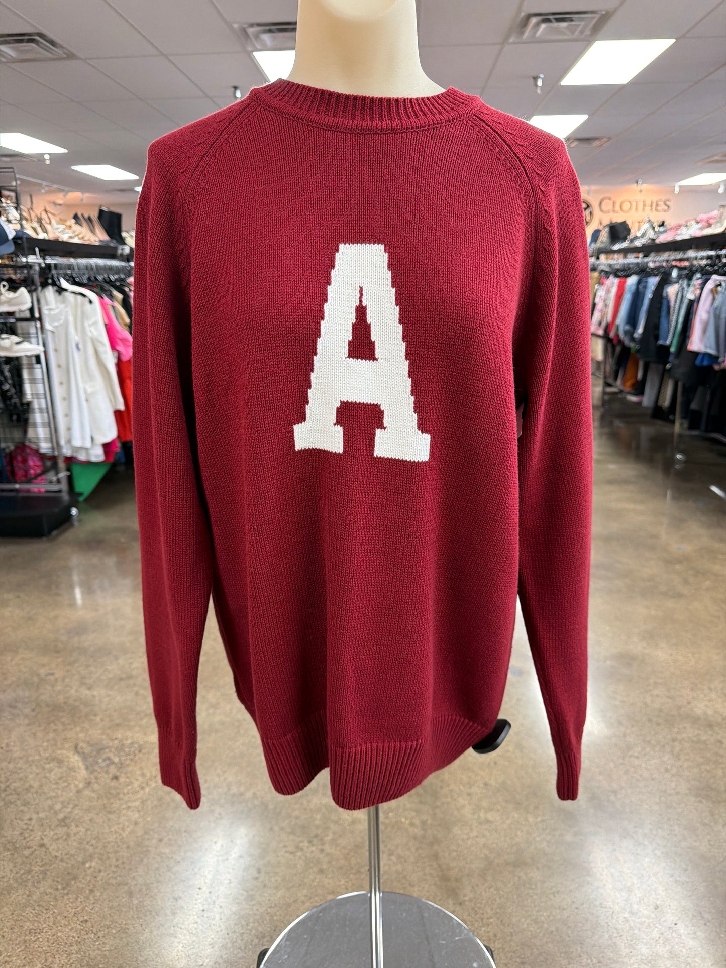 Sweater By Clothes Mentor In Red, Size:M