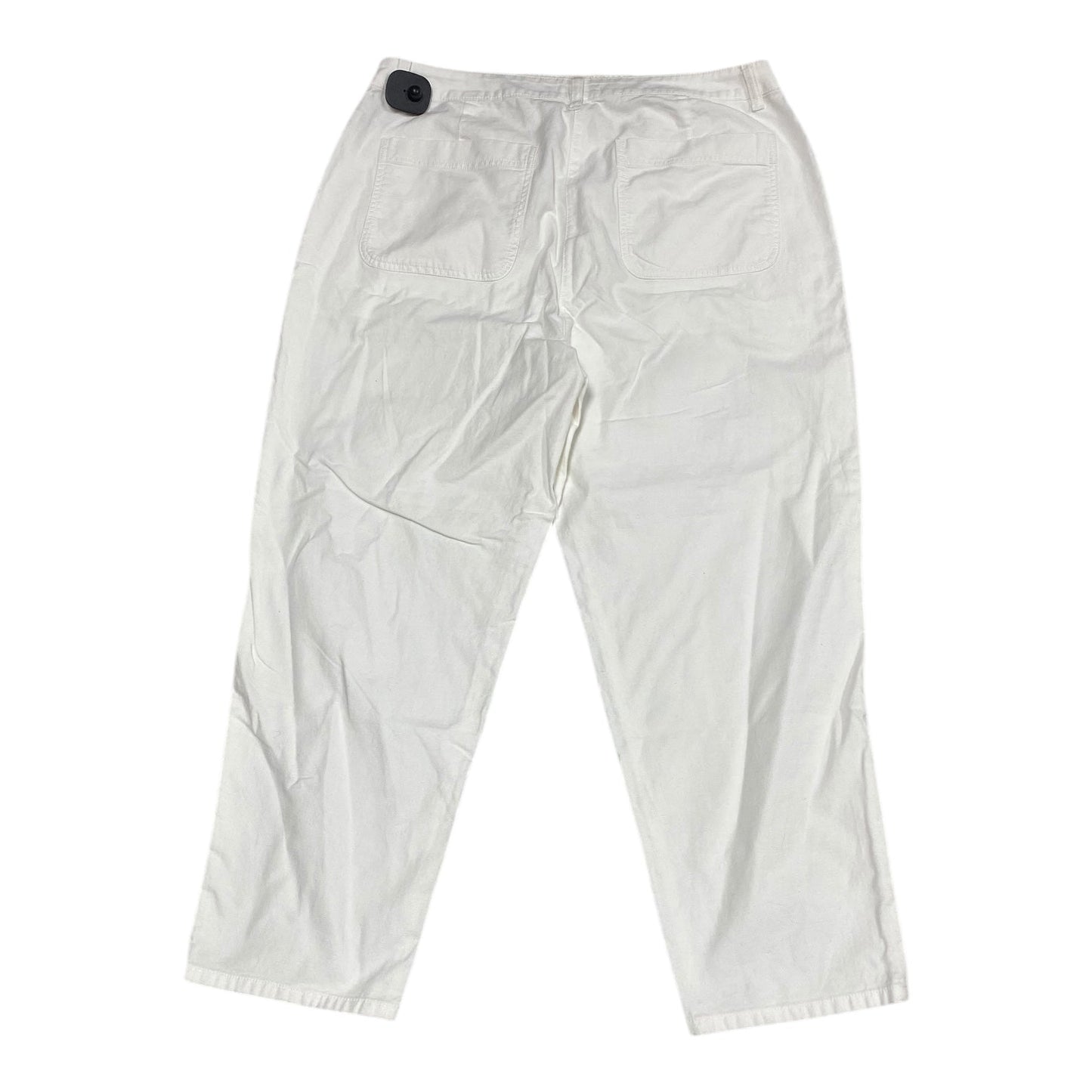 Pants Designer By Eileen Fisher In White, Size:L