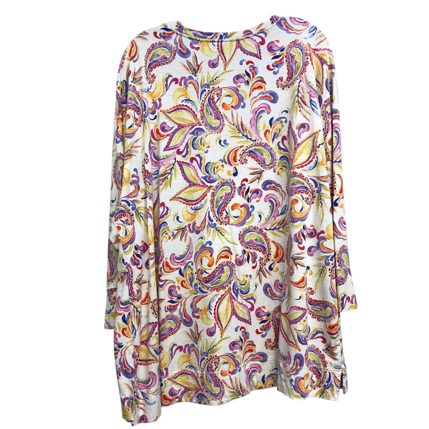 Top 3/4 Sleeve By West Bound In Multi, Size:2X