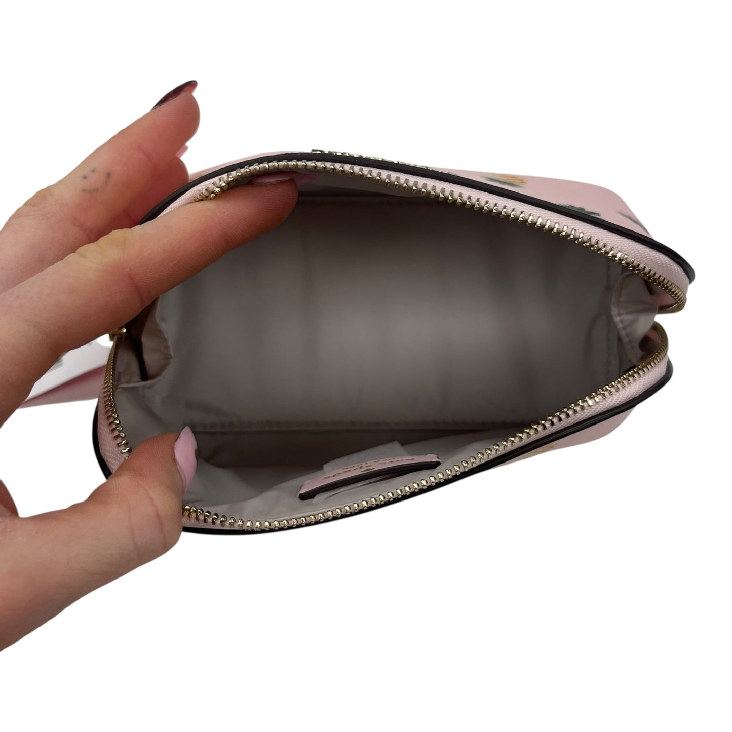 Makeup Bag Designer By Kate Spade In Pink, Size:Small