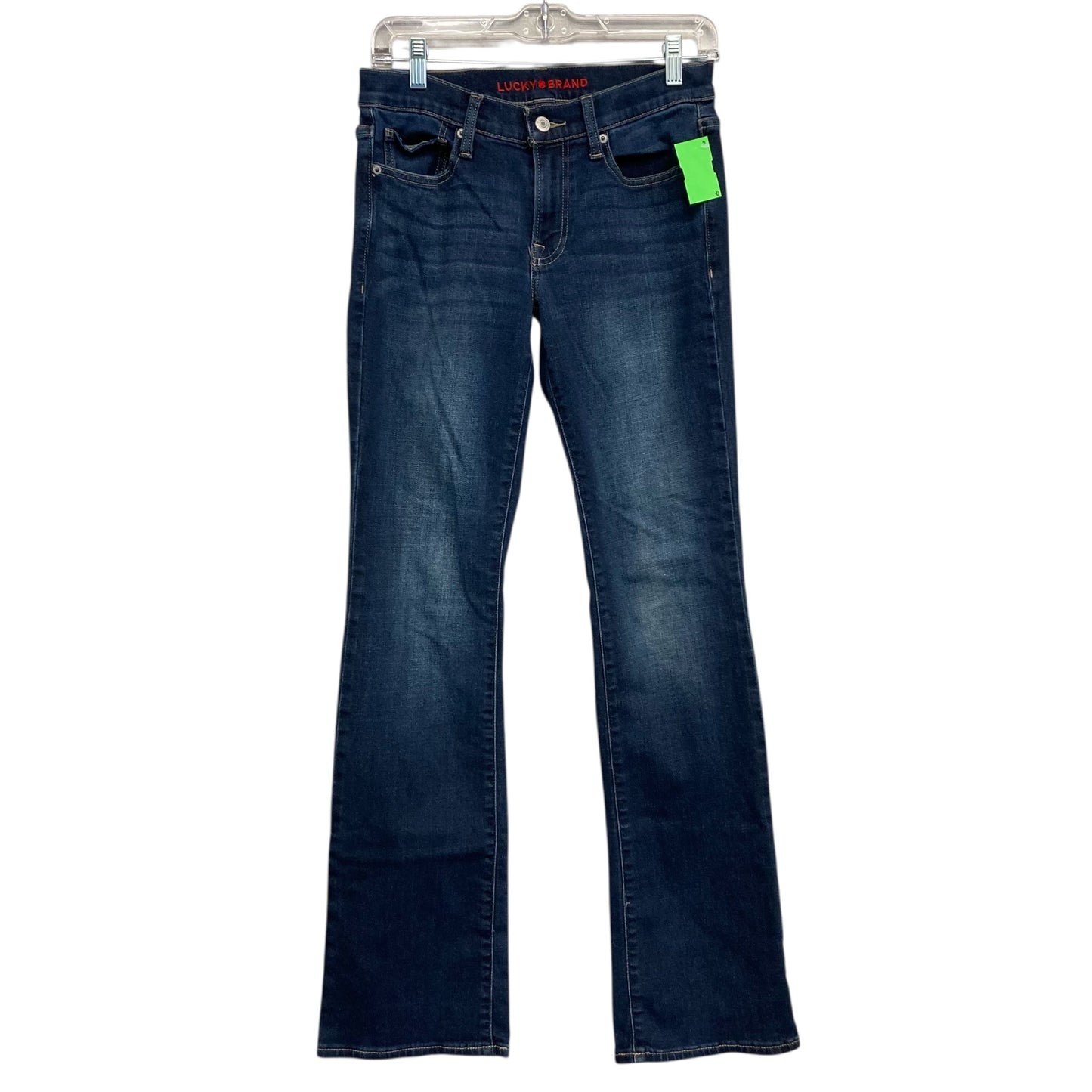 Jeans Flared By Lucky Brand In Blue Denim, Size:4