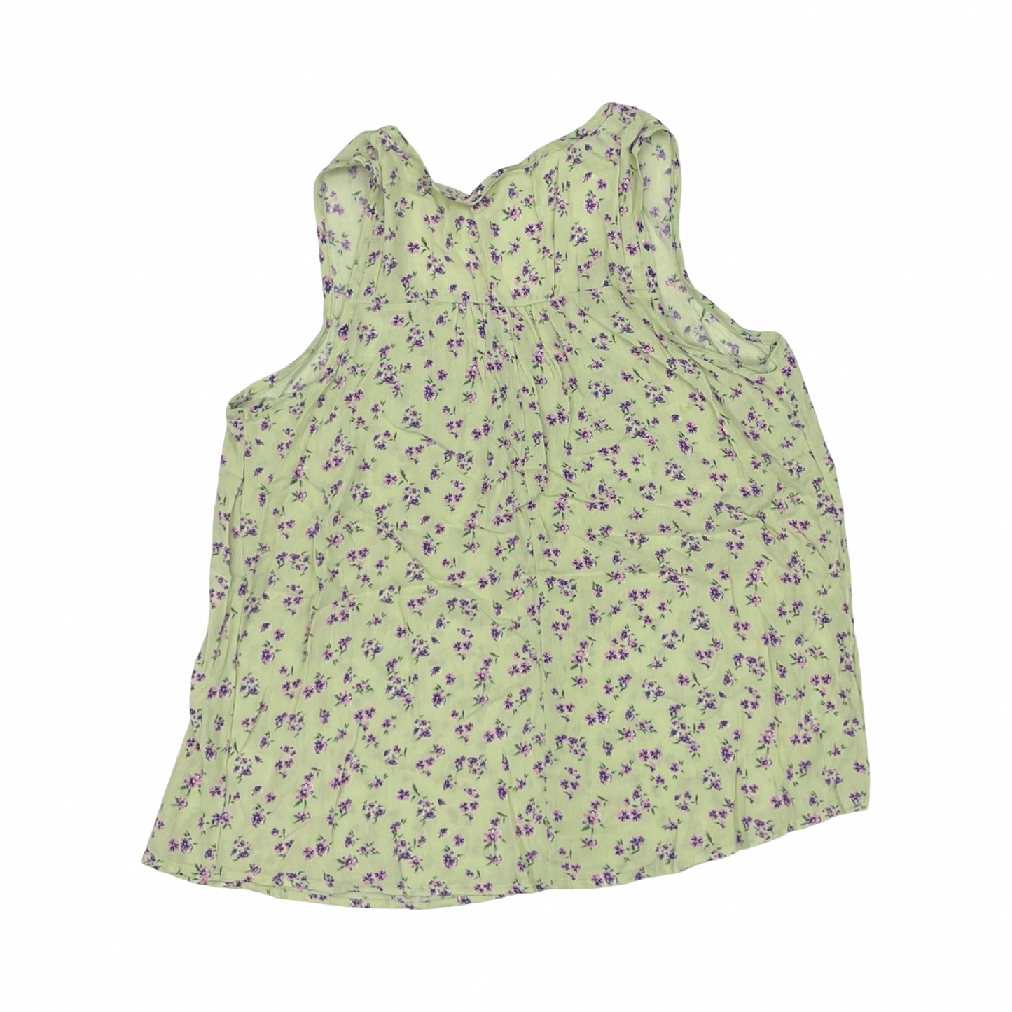 Blouse Sleeveless By Ps Kate In Green, Size:2X