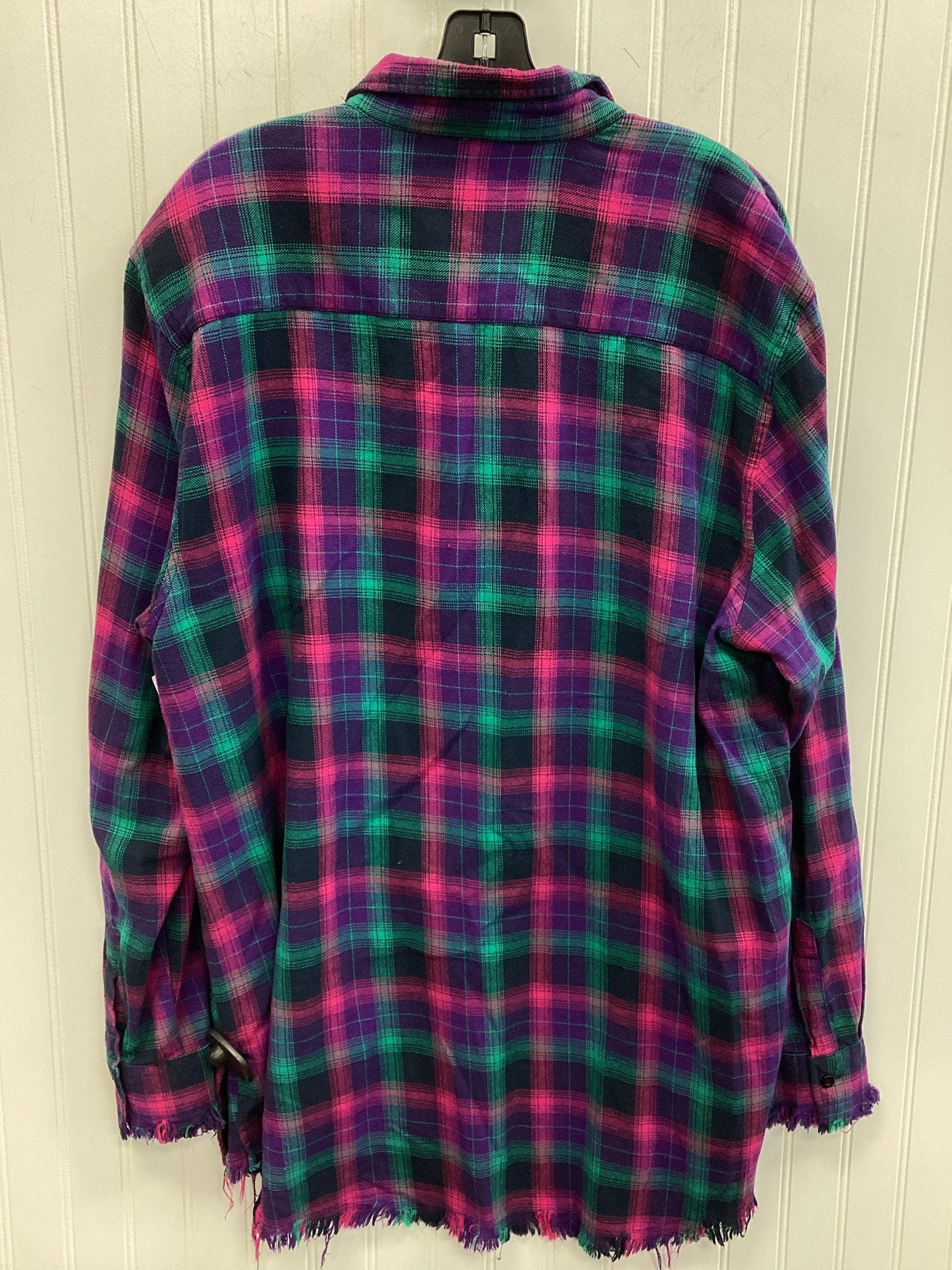 Tunic Ls By Cmc In Purple, Size:1X