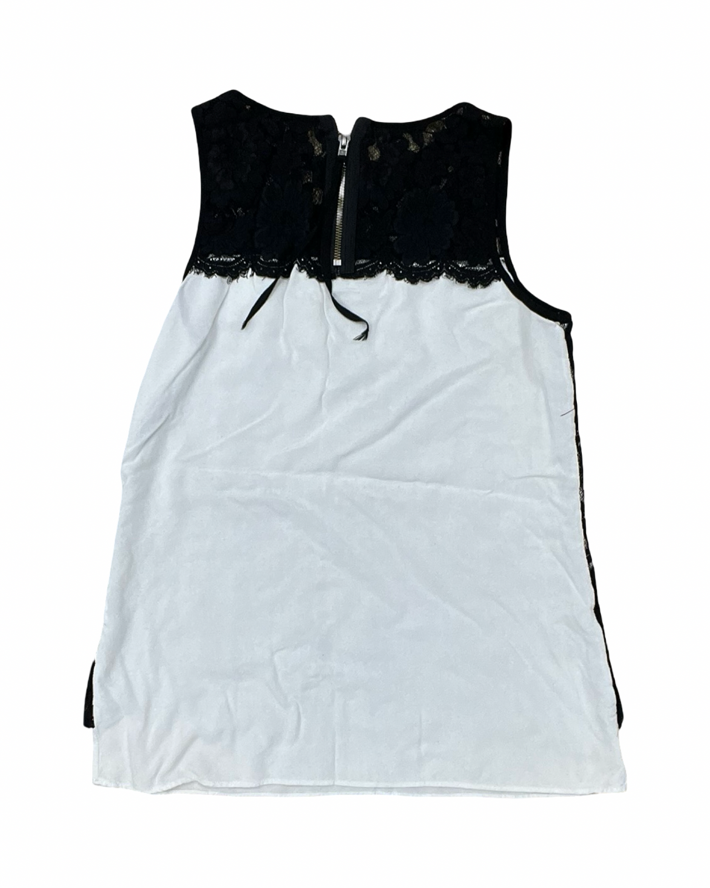 Top Sleeveless By Karen Kane In Black & Cream, Size:S