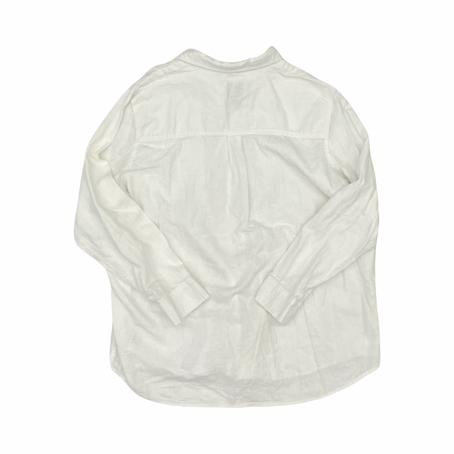 Blouse Ls By Gap In White, Size:Xxl