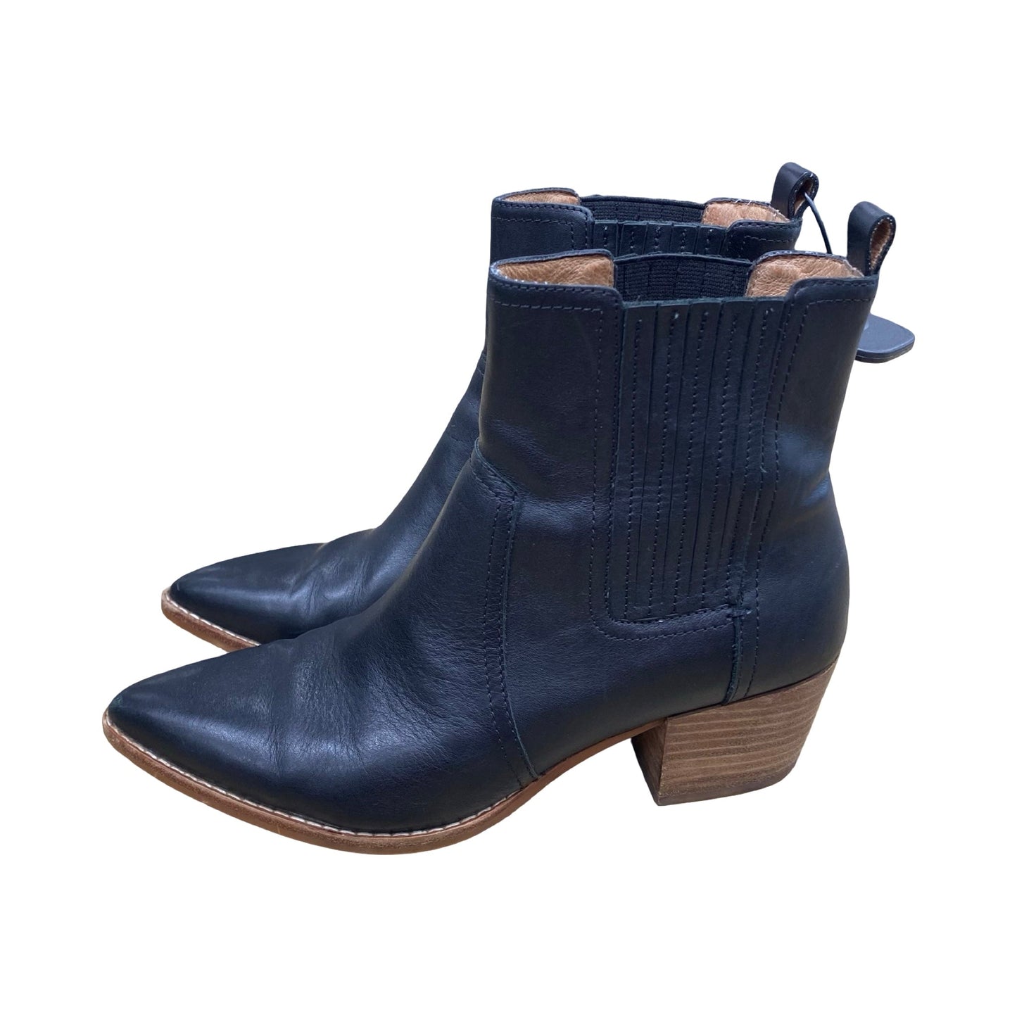 Boots Ankle Heels By Madewell In Black, Size:8.5