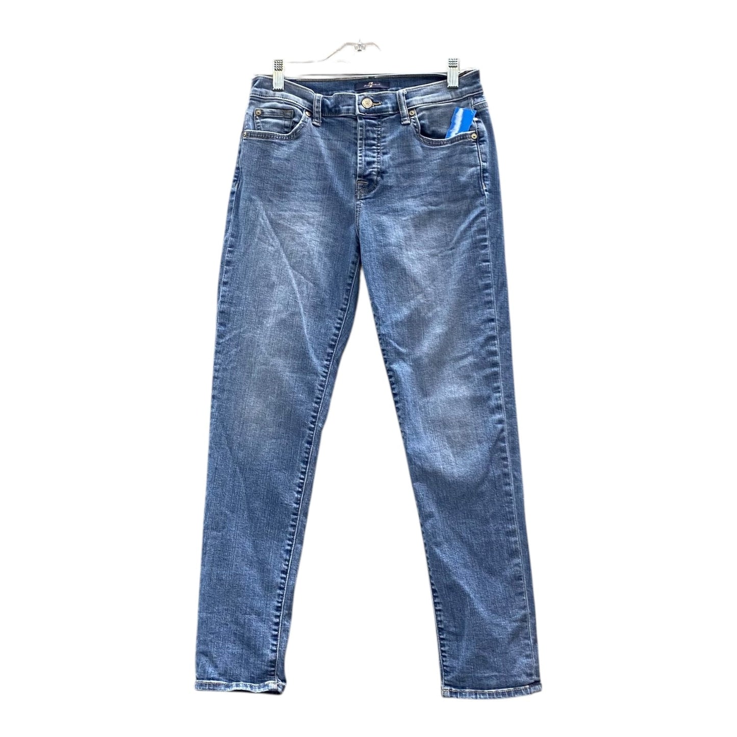 Jeans Straight By 7 For All Mankind In Blue, Size:2