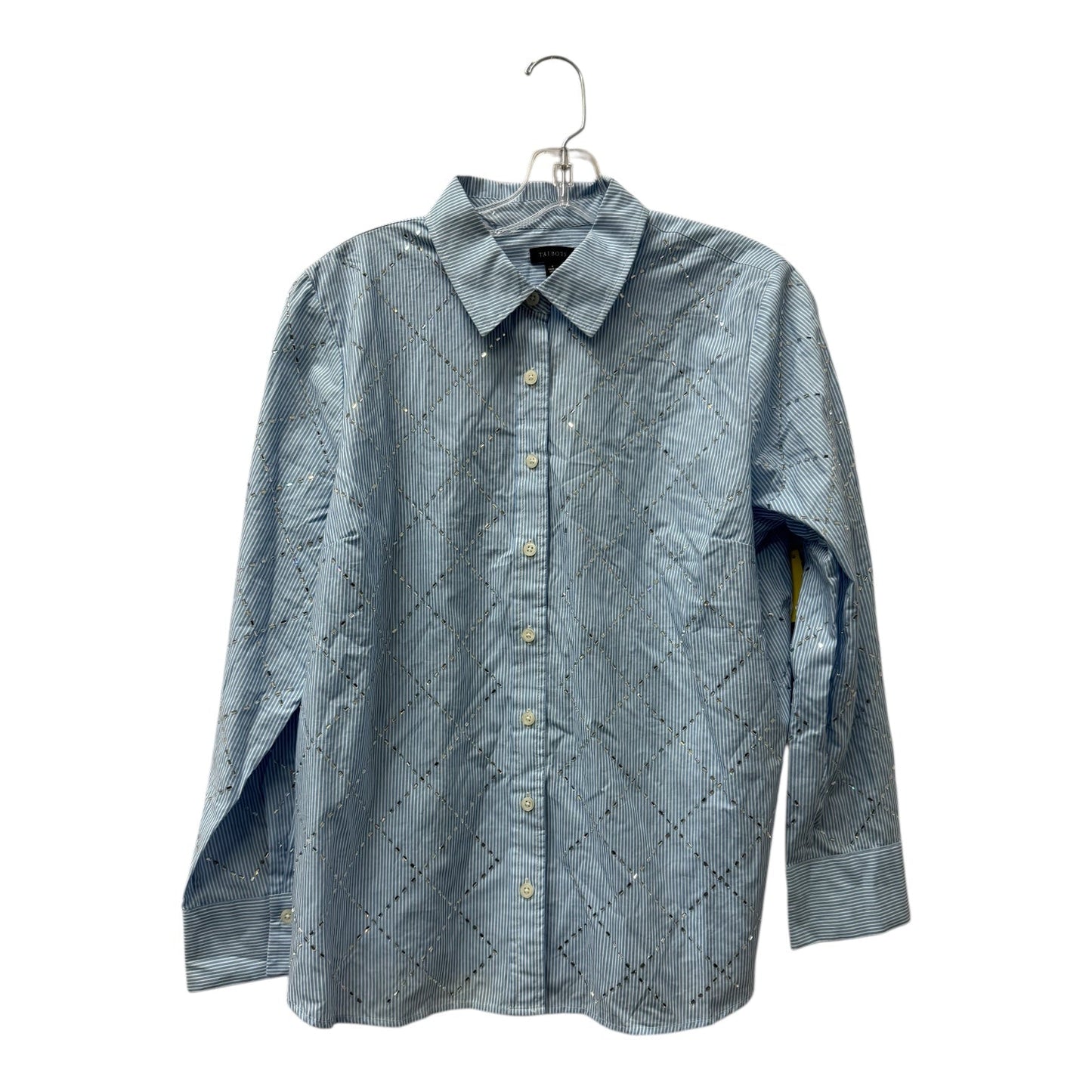 Blouse Ls By Talbots In Blue, Size:Xs