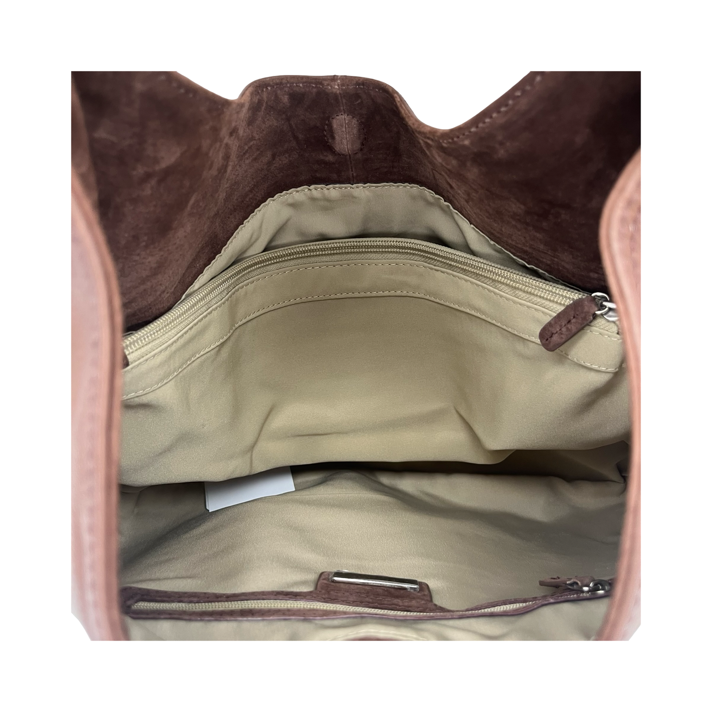 Handbag Leather By Alfani In Brown, Size:Medium