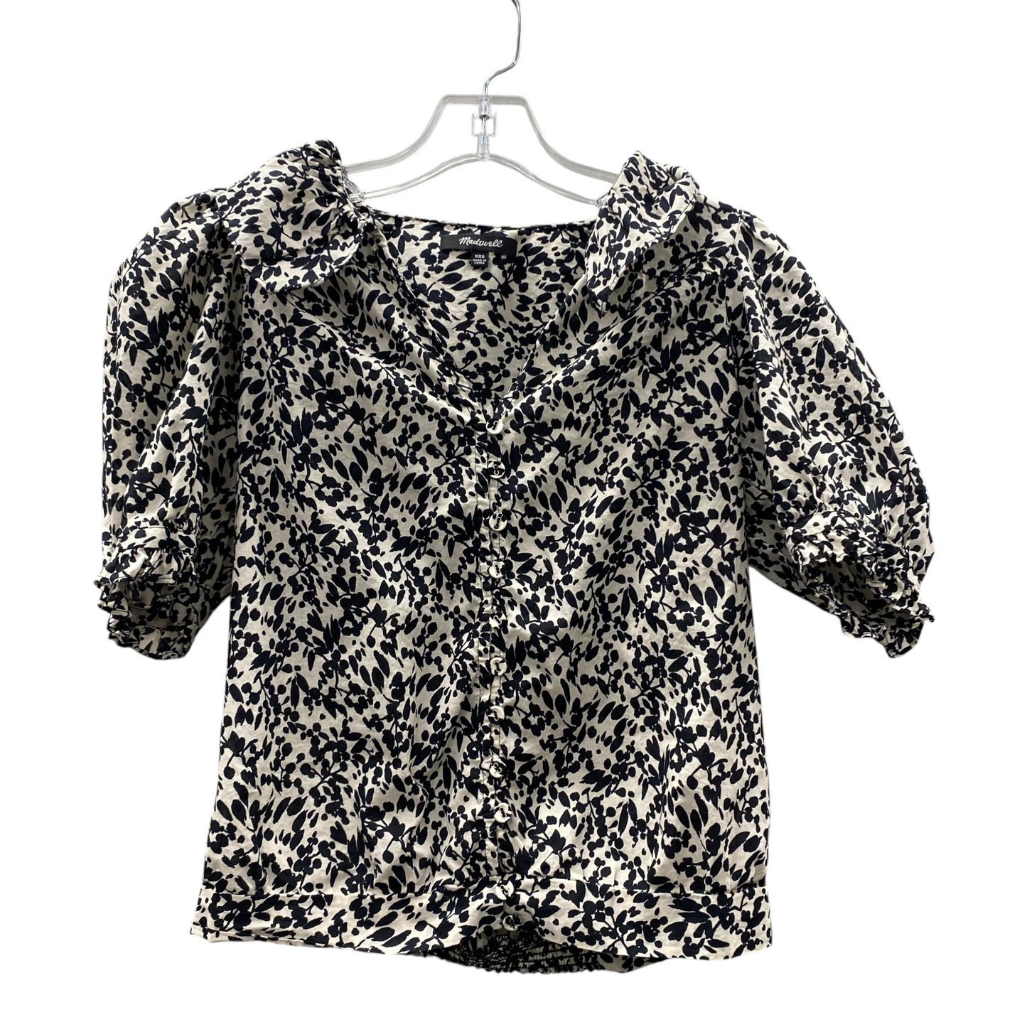 Top Ss By Madewell In Blue & Cream, Size:Xxs