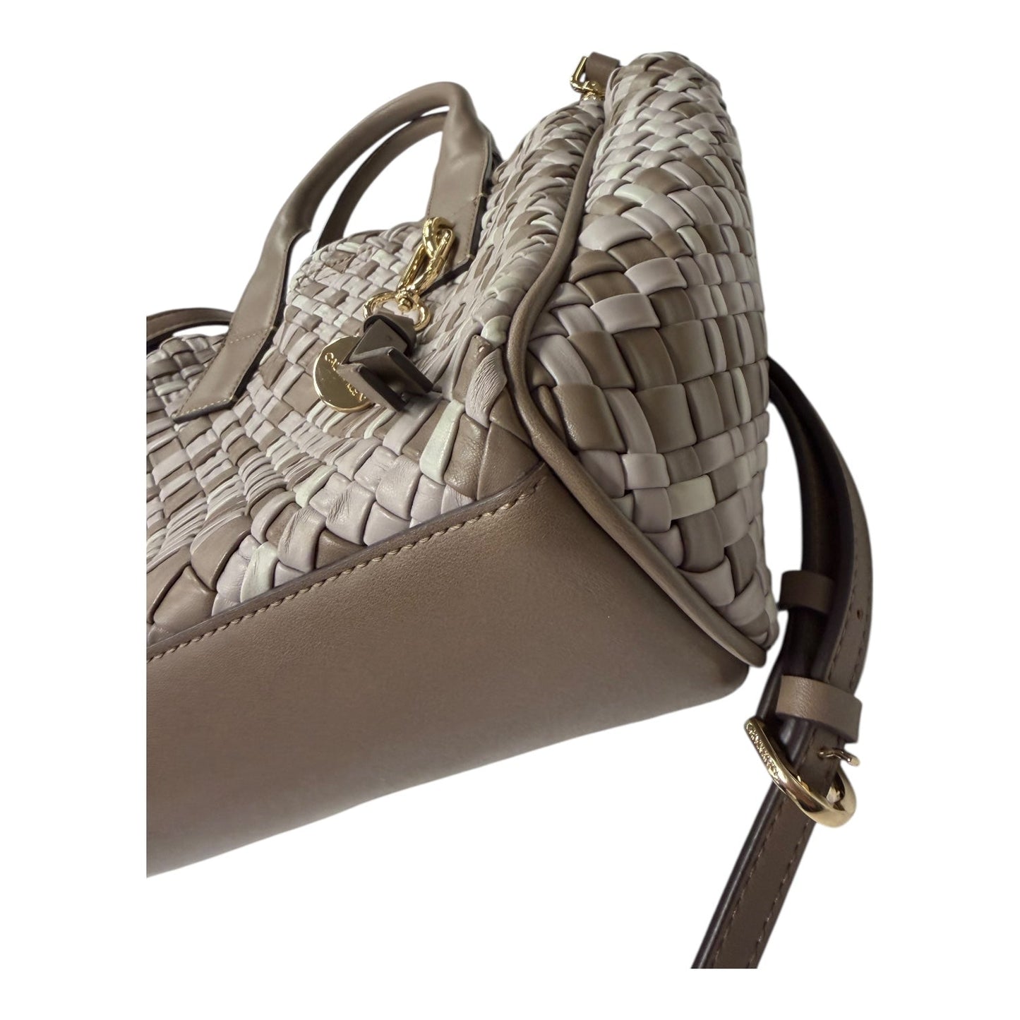 Handbag By Calvin Klein In Brown, Size:Small