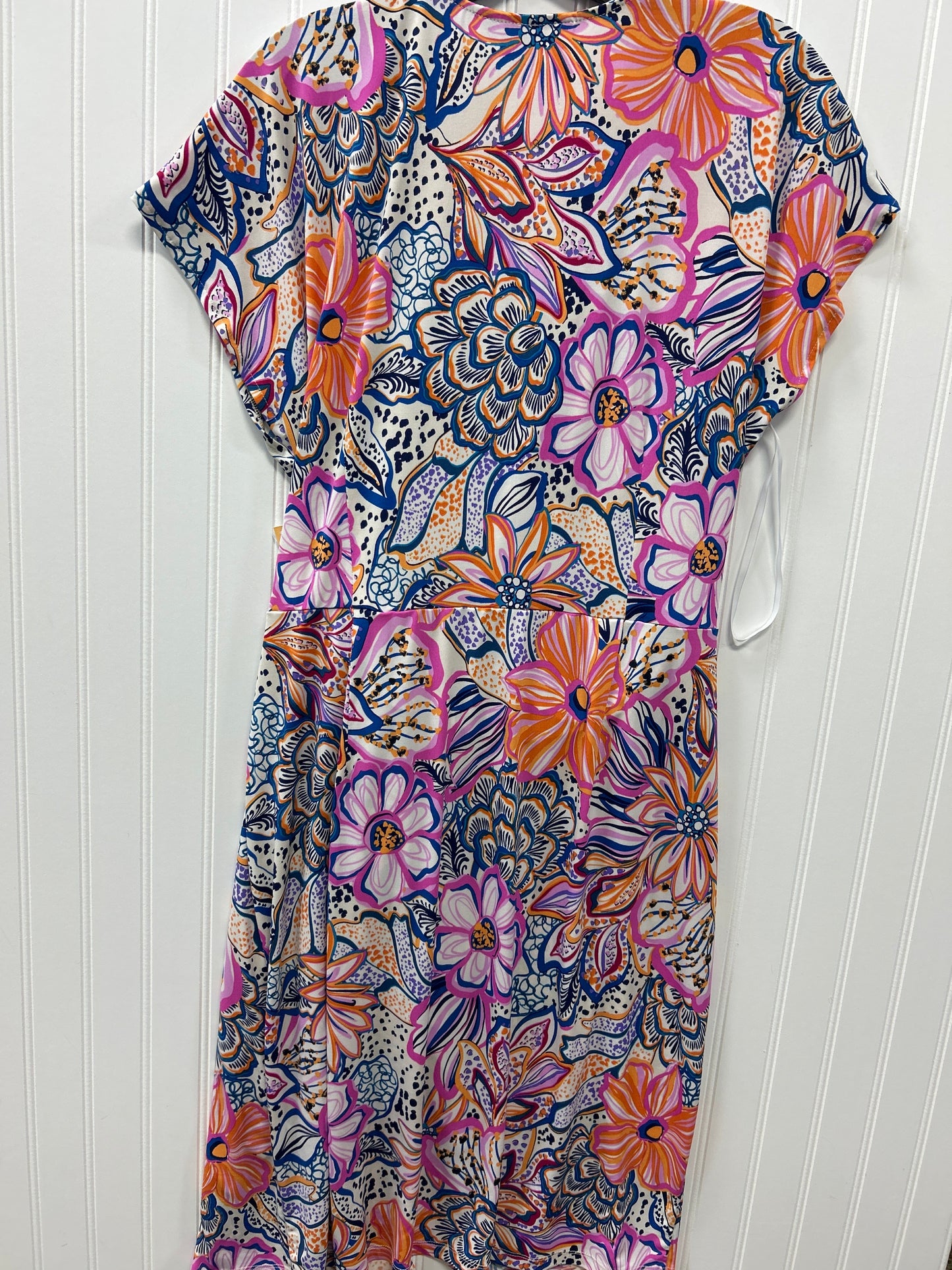 Dress Casual Midi By Maggy London In Floral Print, Size:18