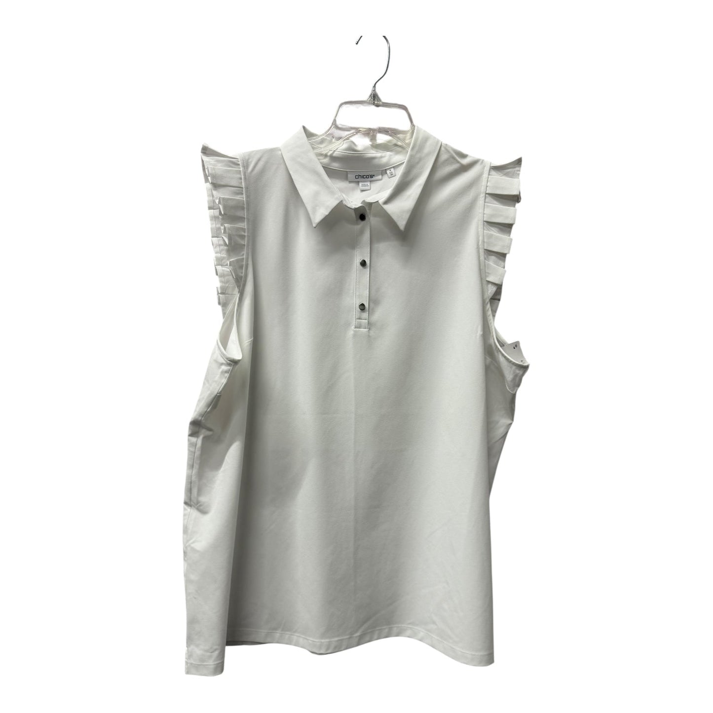 Top Ss By Chicos In White, Size:1X