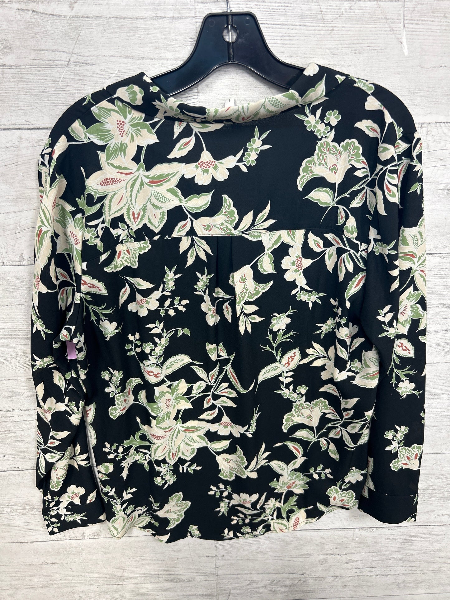 Blouse Ls By Maurices In Floral Print, Size:L