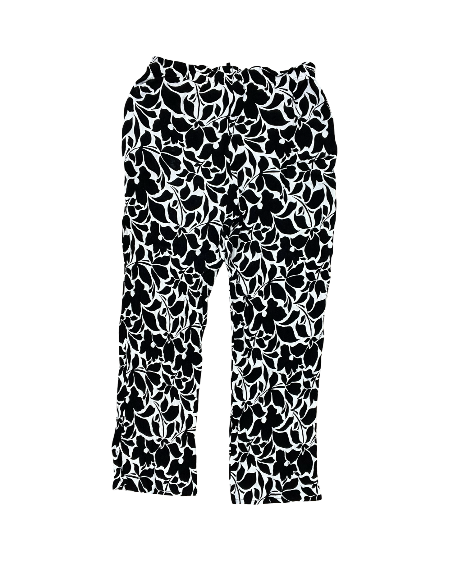 Pants Lounge By Maurices In Black & Cream, Size:10