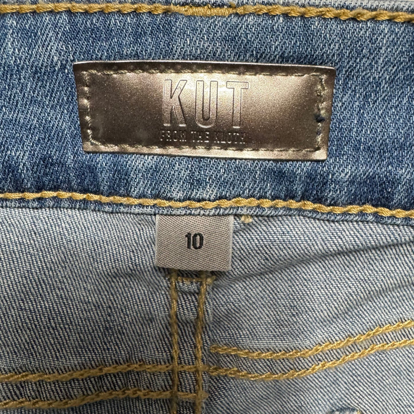 Natalie Boot Cut Jeans By Kut In Blue Denim, Size: 10