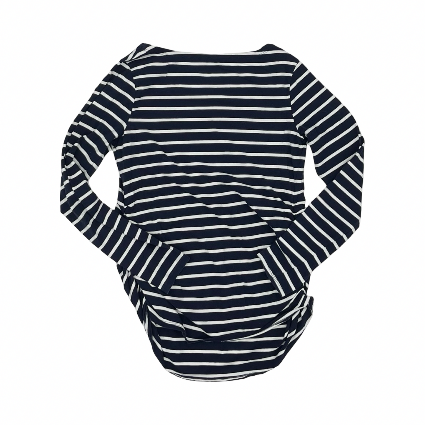 Mat Top Ls By Isabel Maternity In Blue & Cream, Size:L