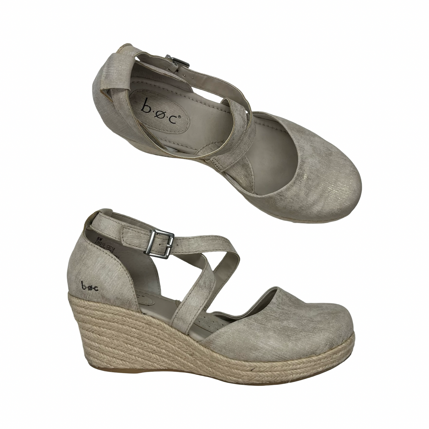Shoes Heels Wedge By Boc In Tan, Size:8