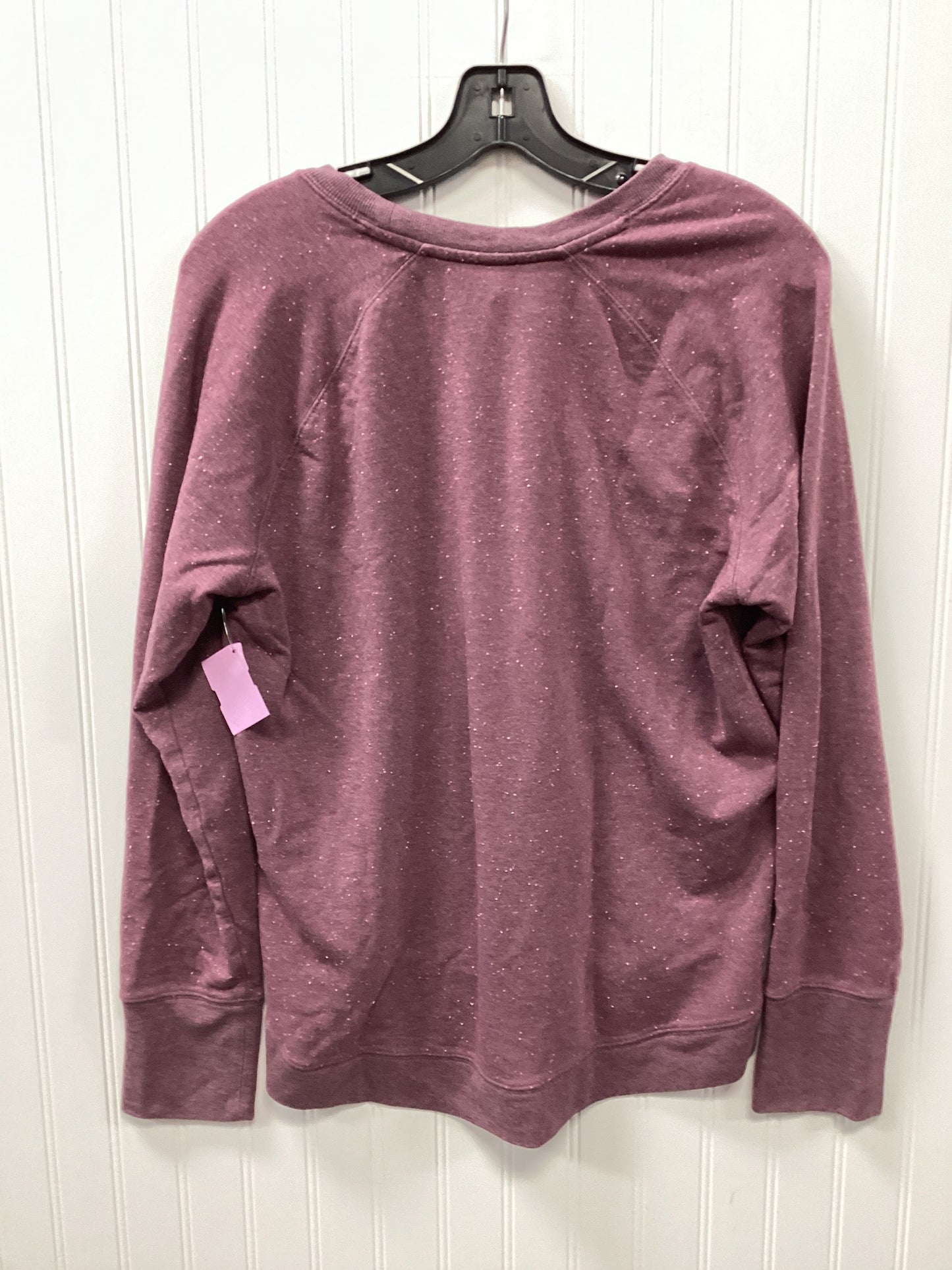 Athletic Top Ls Collar By Athleta In Purple, Size:L
