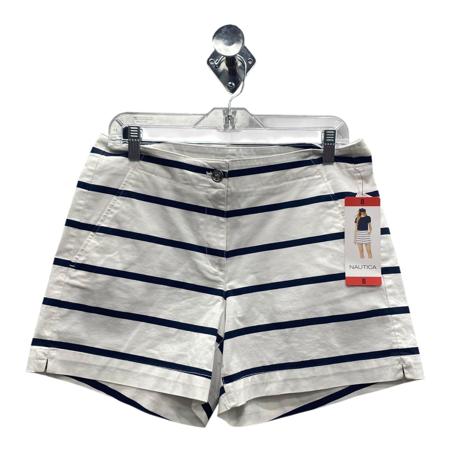 Shorts By Nautica In Blue & White, Size:8