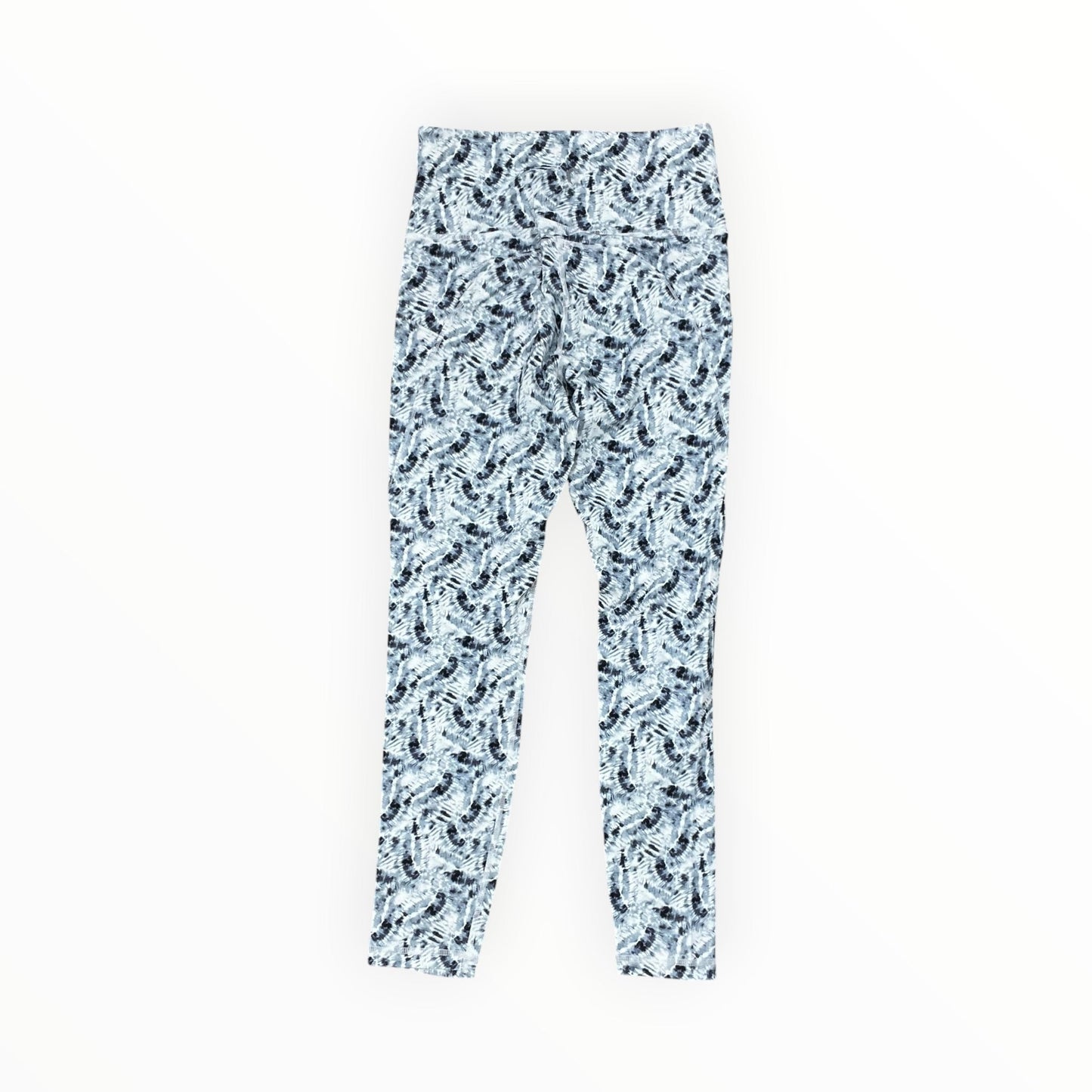 Athletic Leggings By Zyia In Blue & Cream, Size:4