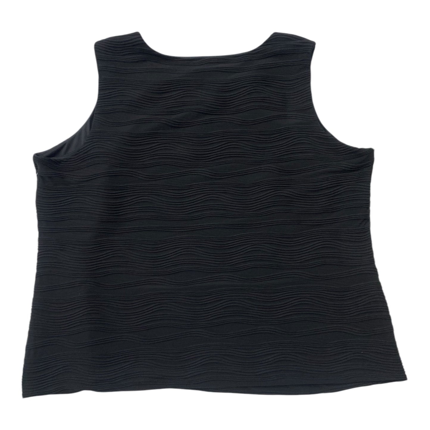 Top Sleeveless By Calvin Klein In Black, Size:3X