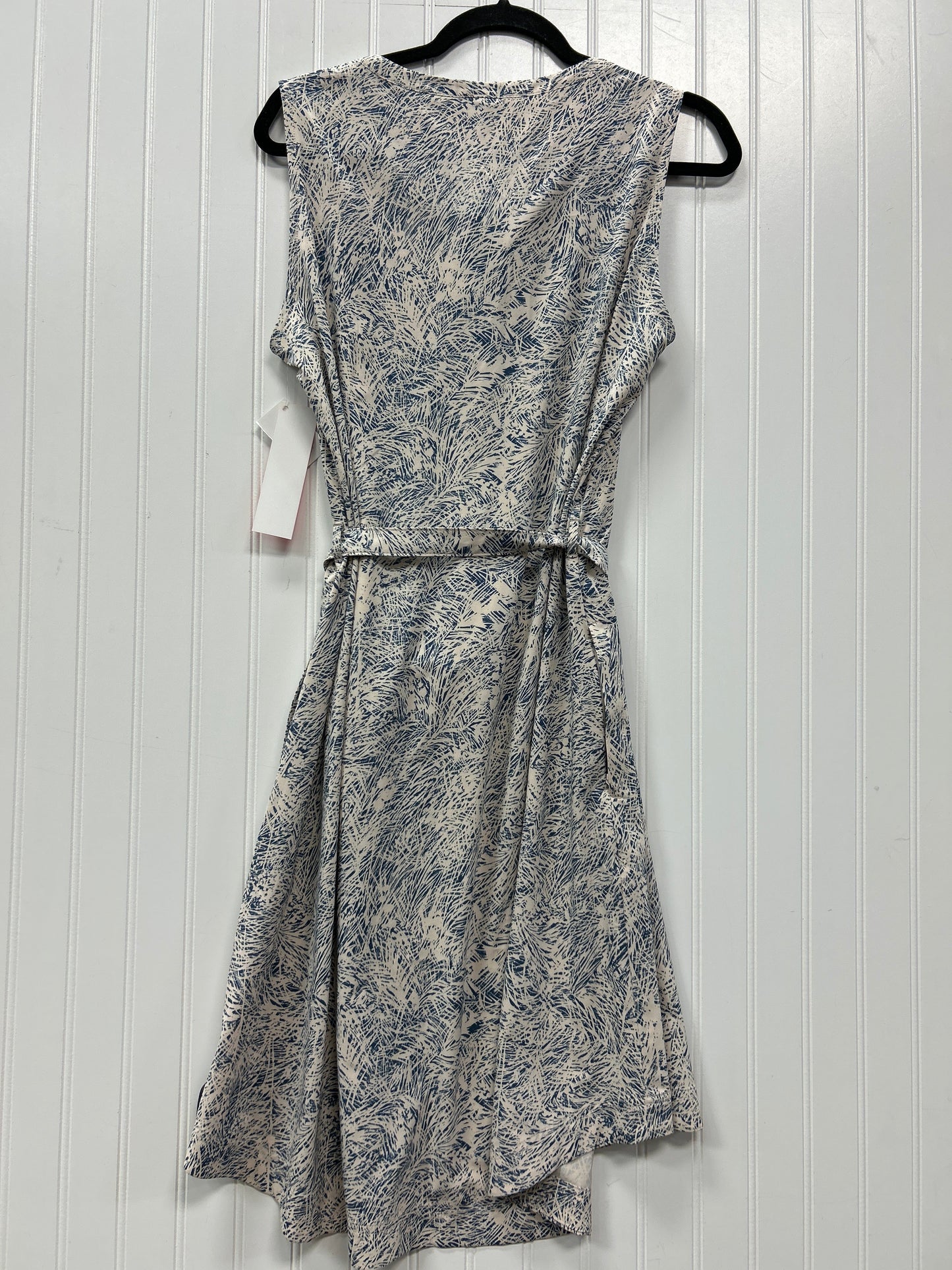 Dress Casual Midi By Royal Robbins In Blue & Cream, Size:M