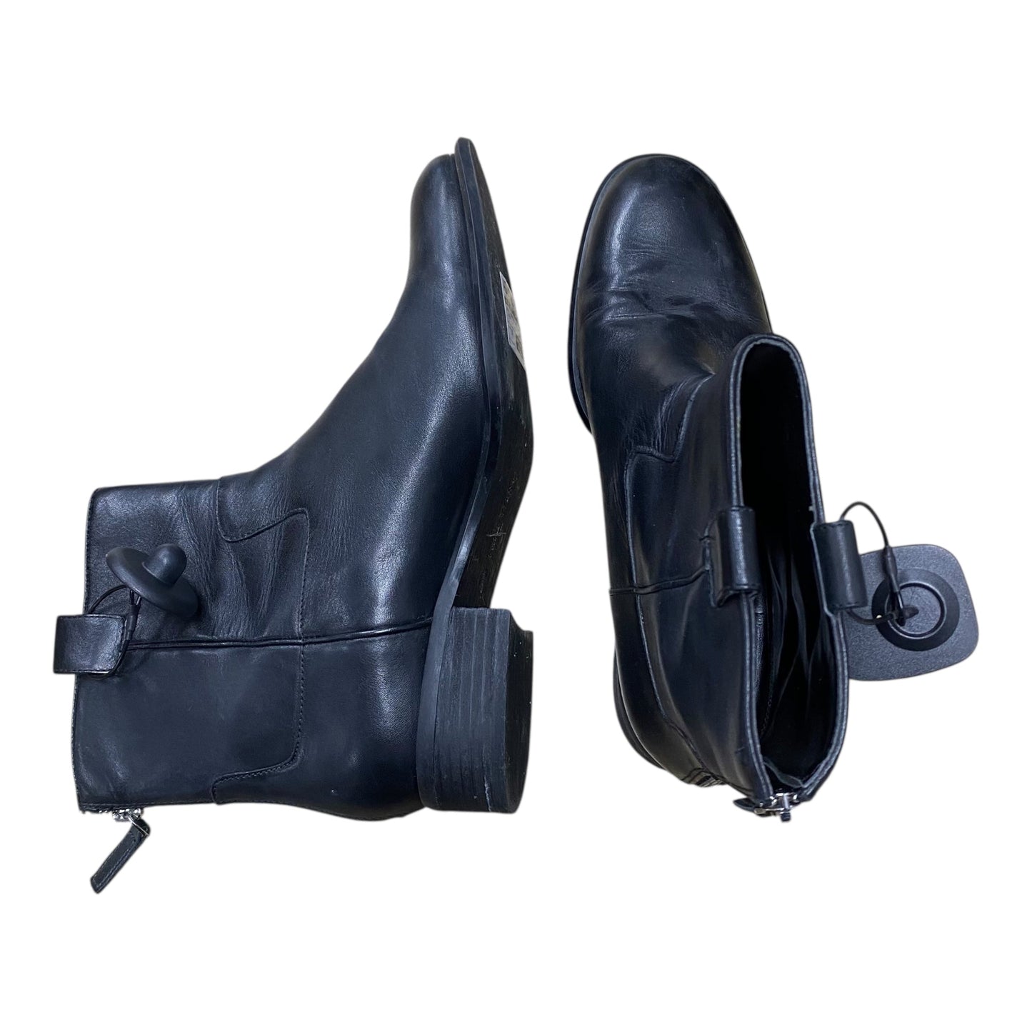 Boots Ankle Flats By Nine West In Black, Size:10