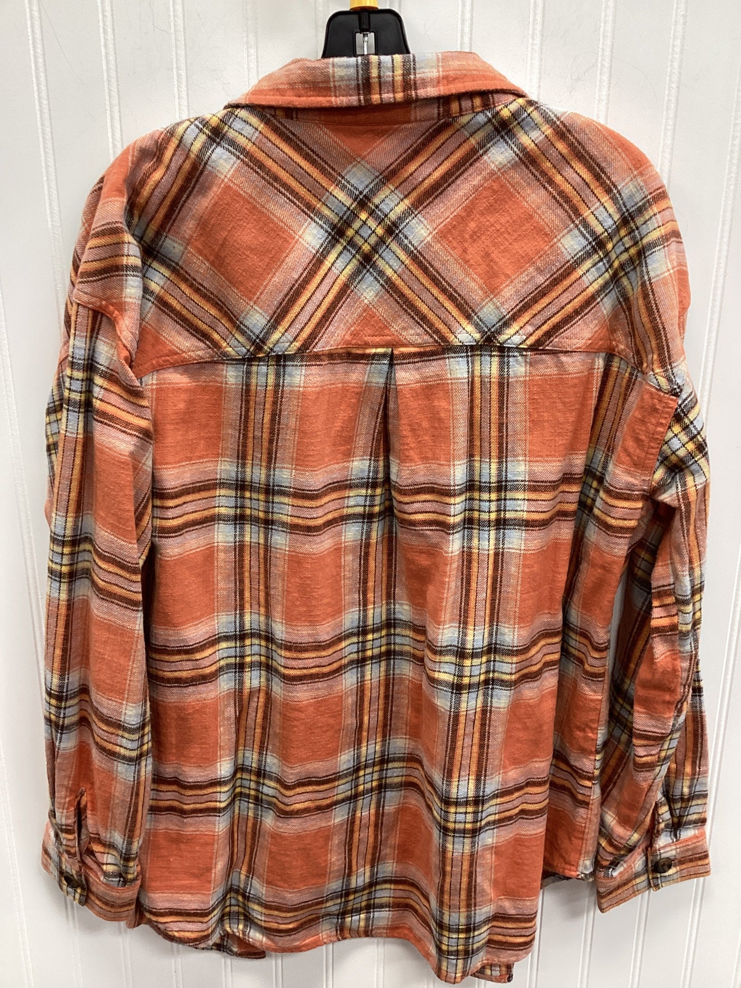 Blouse Ls By Maurices In Orange, Size:L
