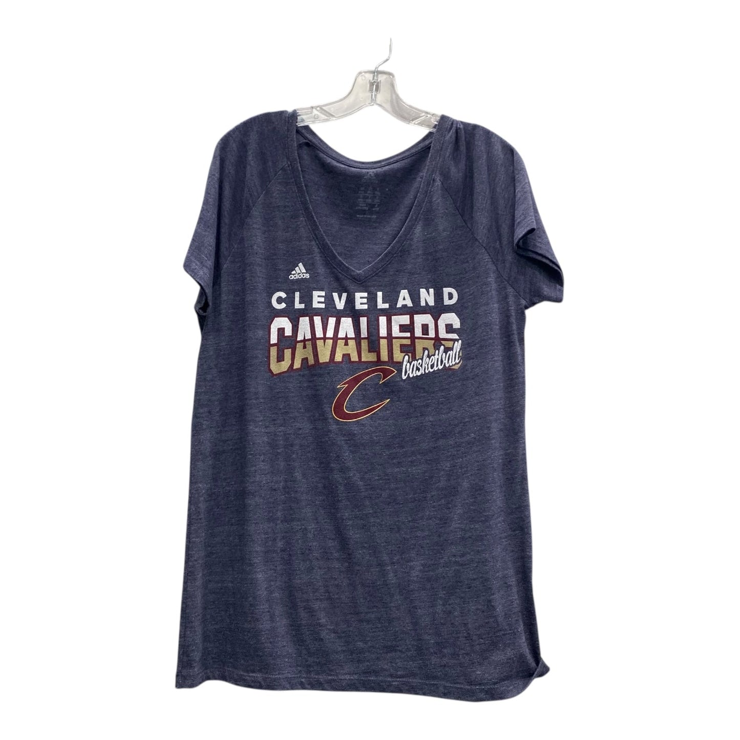 Athletic Top Ss By Adidas In Blue, Size:2X