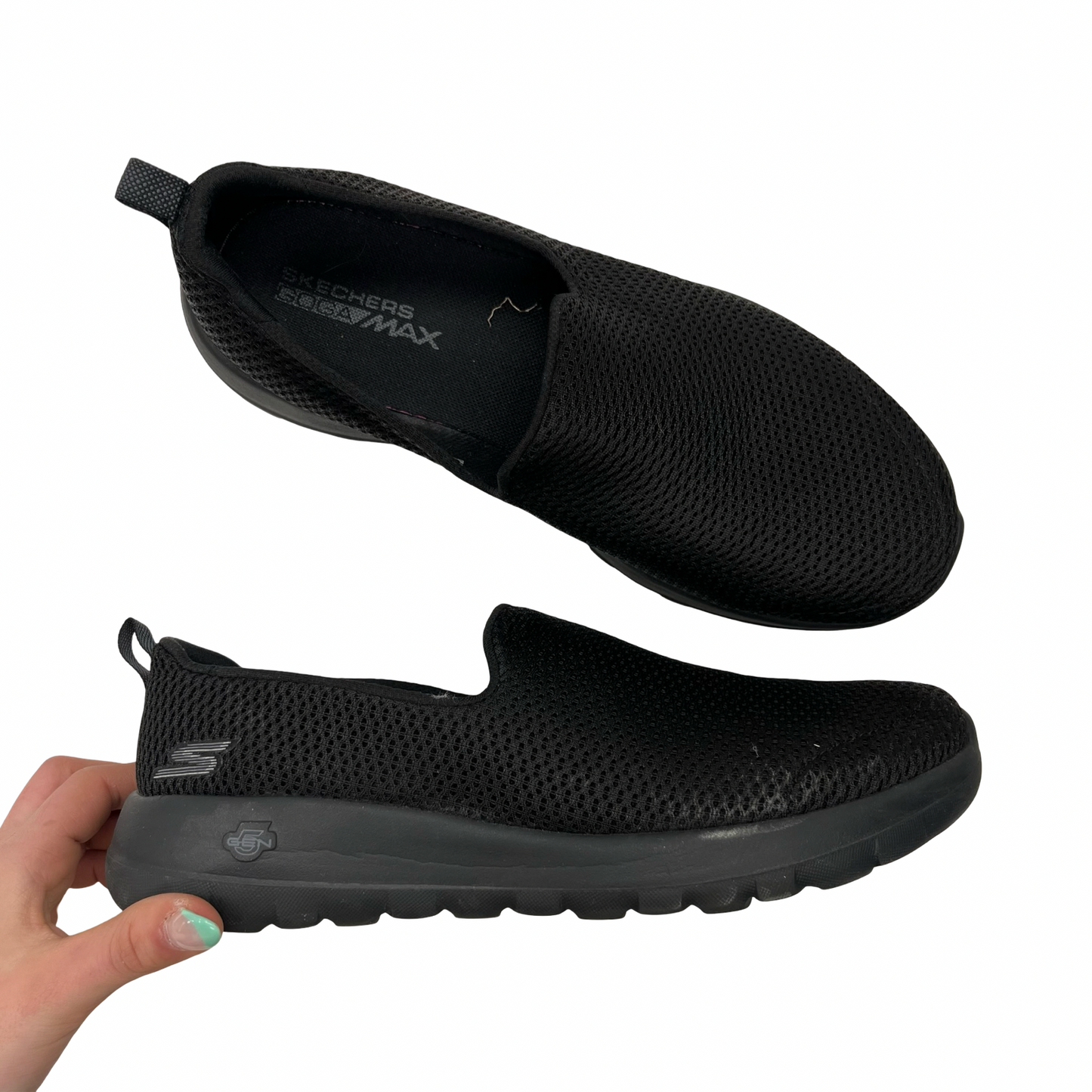 Shoes Flats By Skechers In Black, Size:9