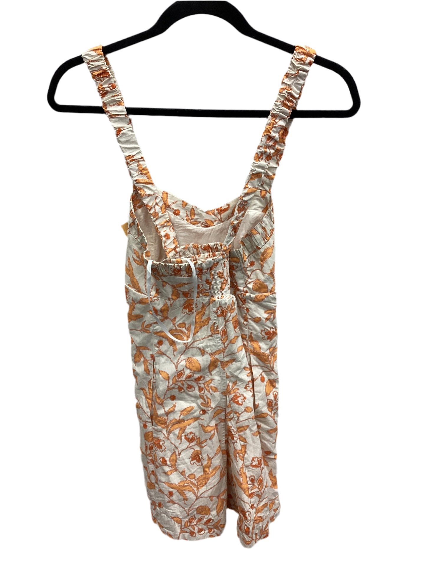 Dress Casual Short By Anthropologie In Cream & Orange, Size:S