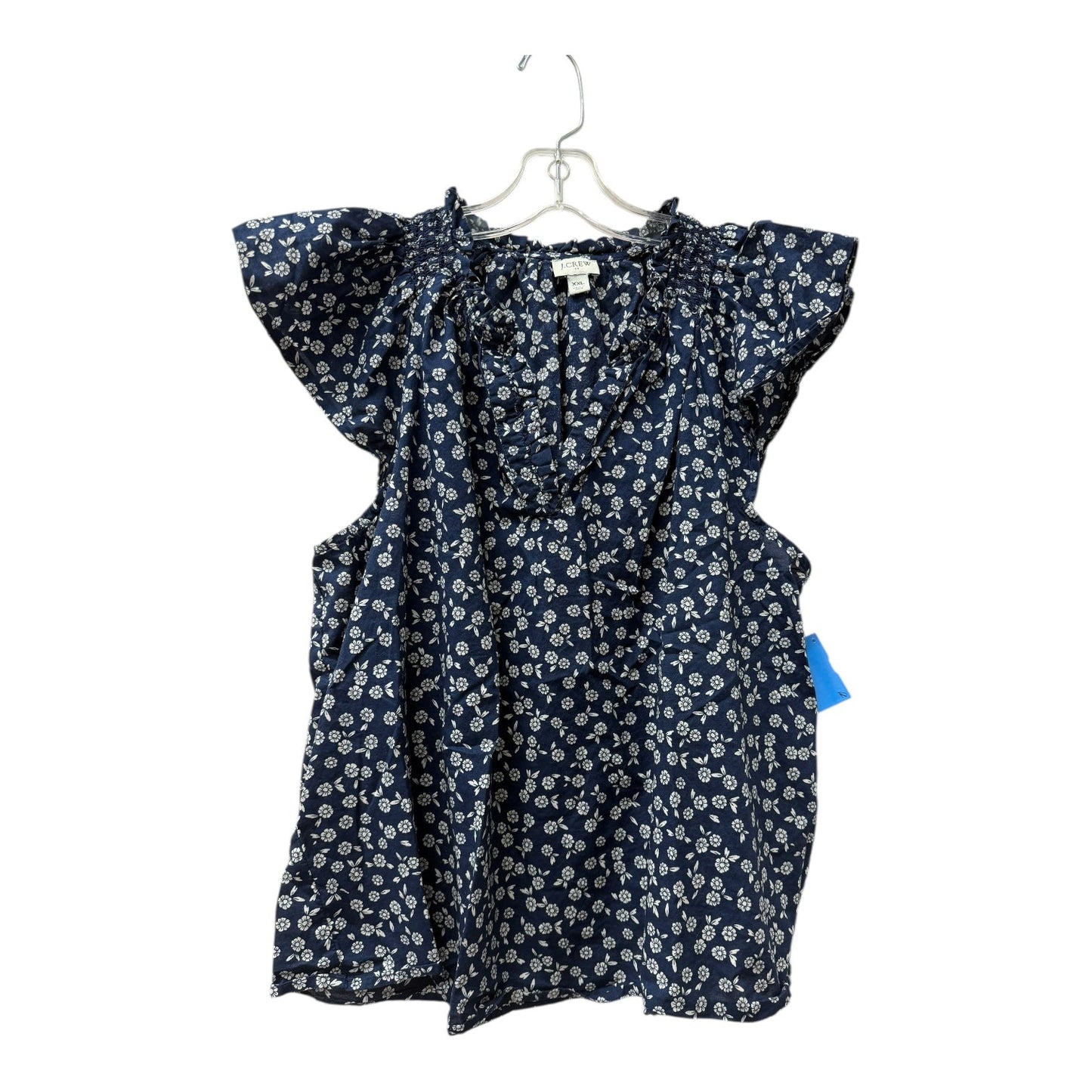 Top Ss By J. Crew In Blue, Size:1X