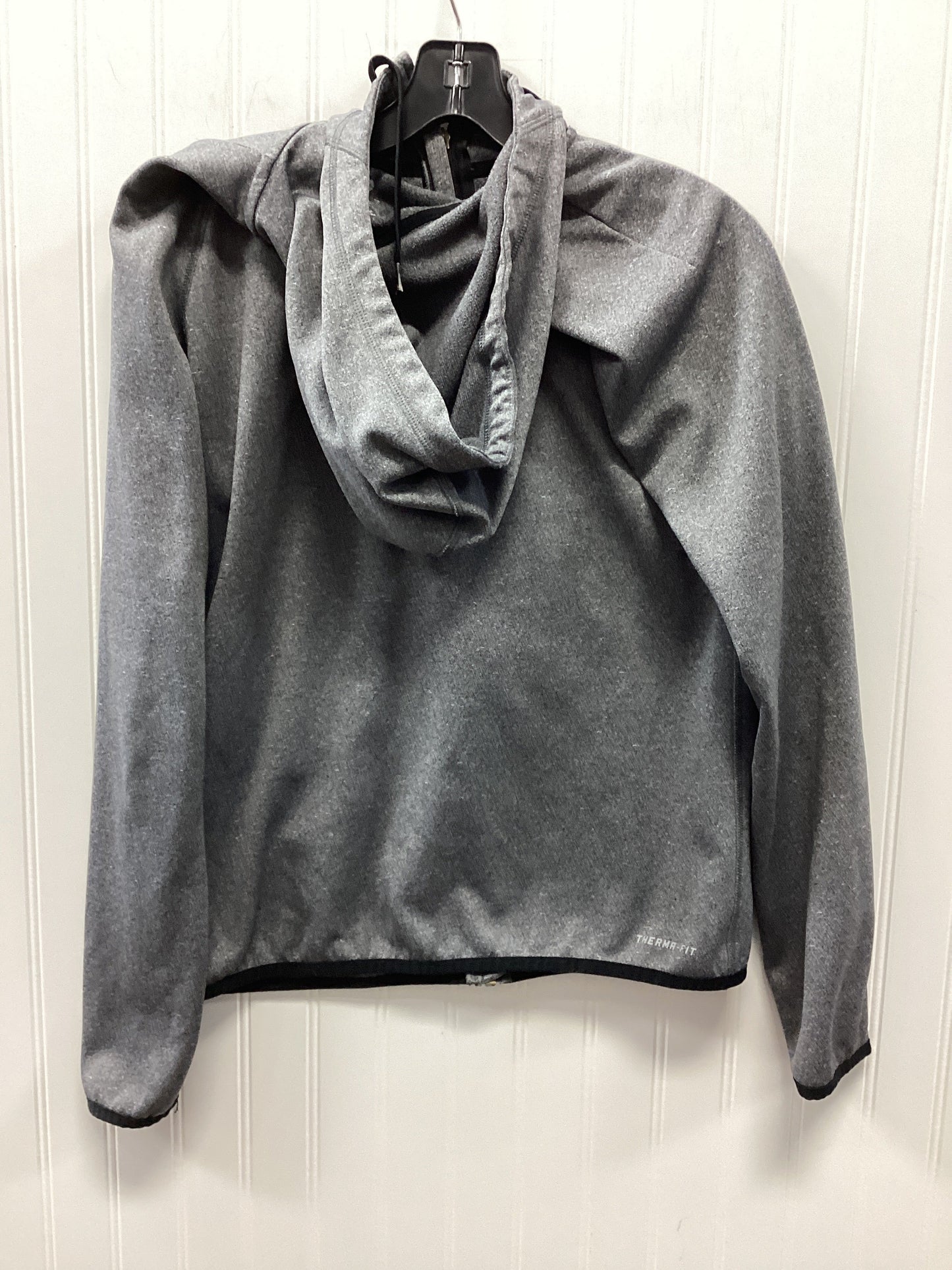 Athletic Jacket By Nike Apparel In Grey, Size:S