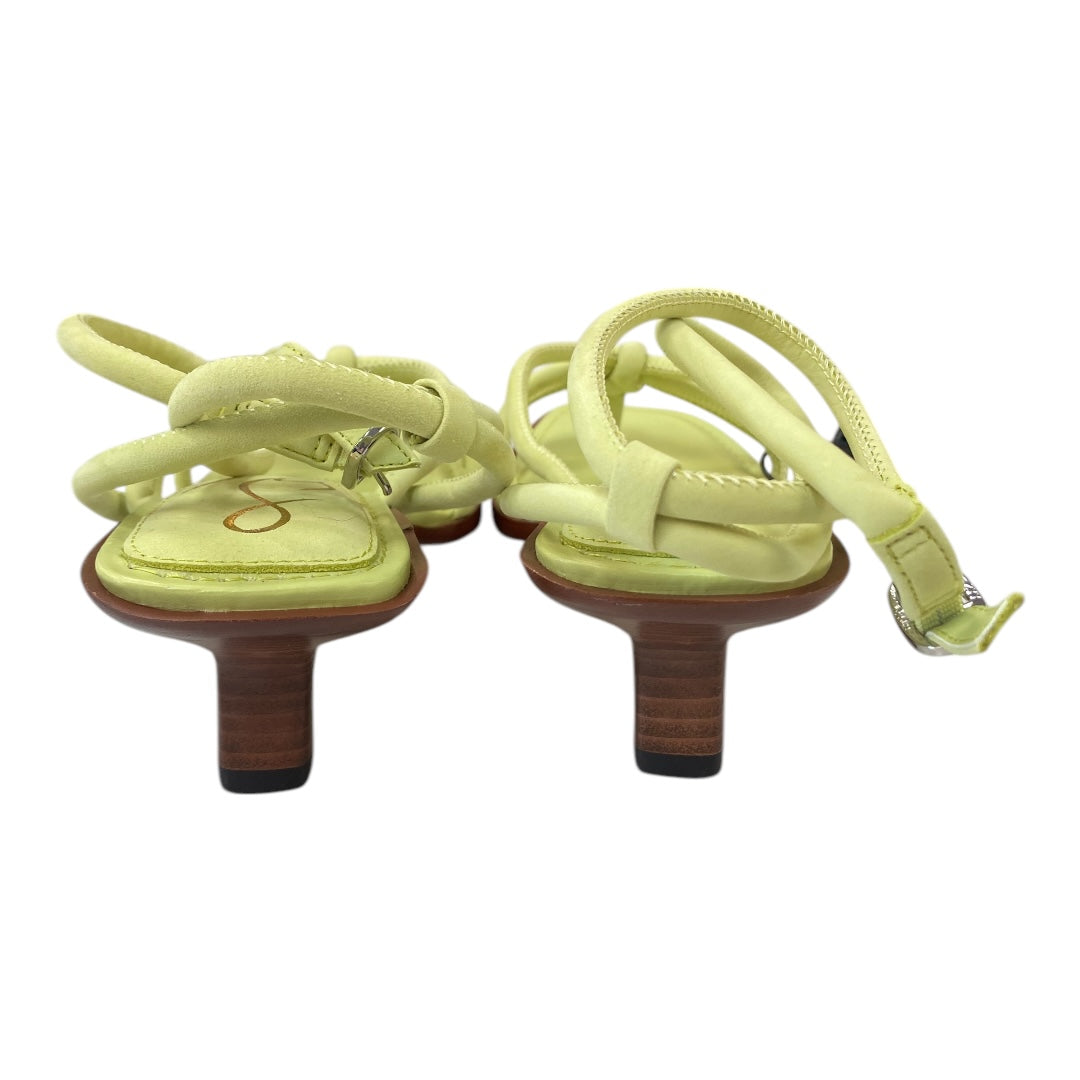 Sandals Heels Kitten By Sam Edelman In Green, Size:8