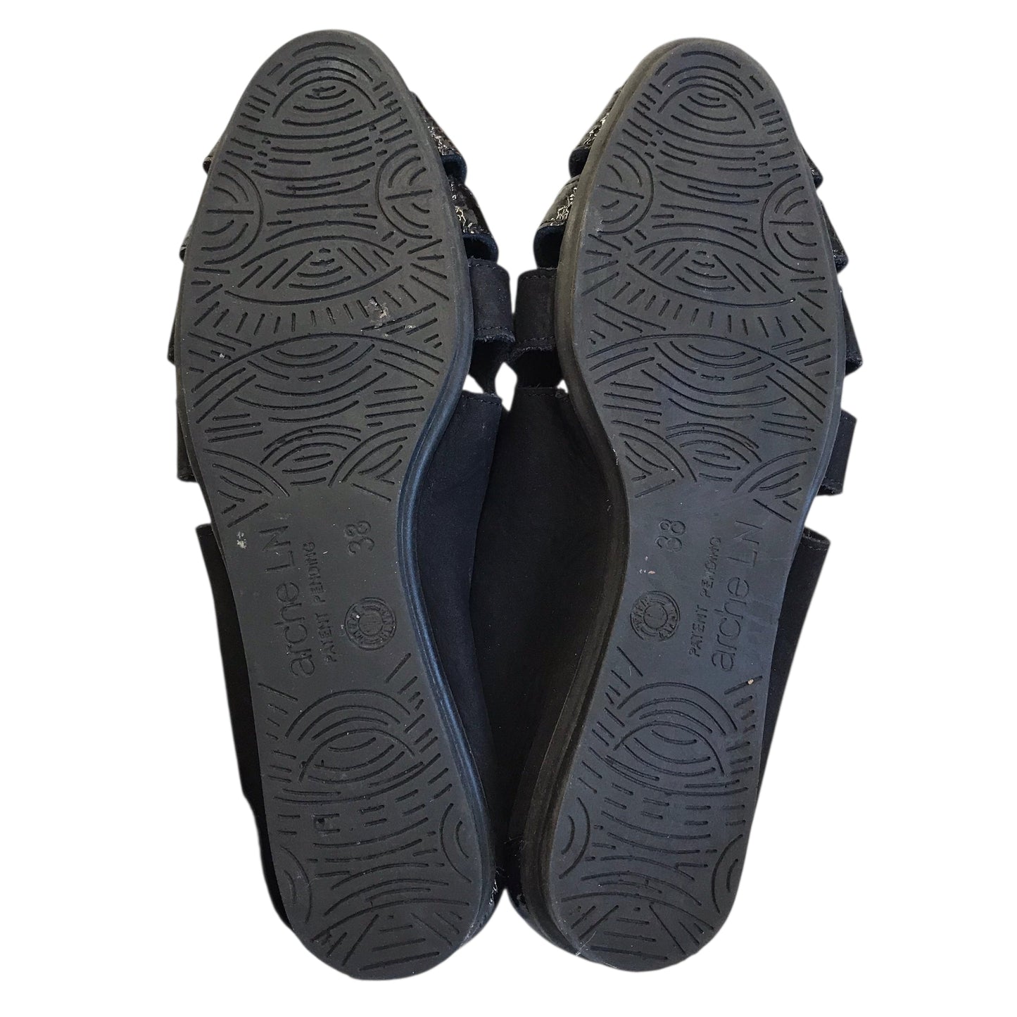 Shoes Flats By Arche In Black, Size:7