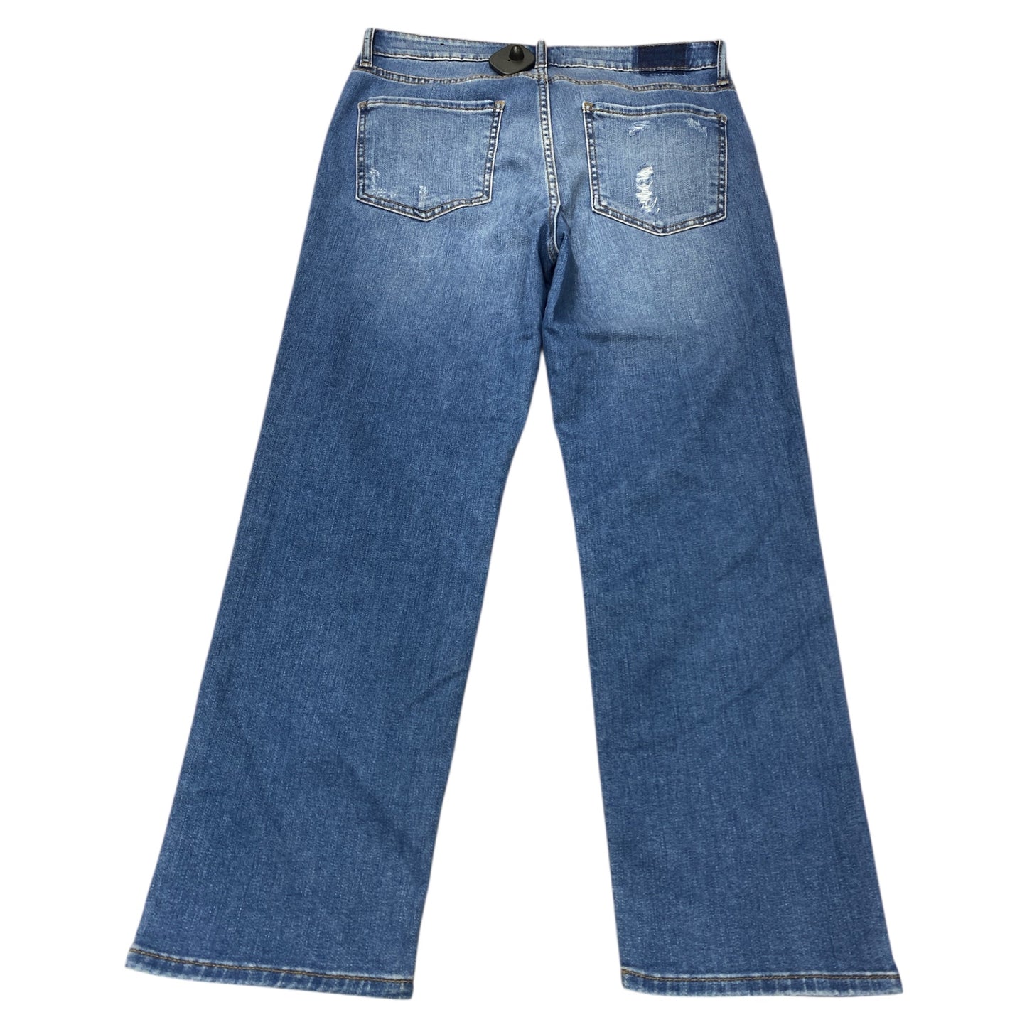 Jeans Straight By Kut In Blue Denim, Size:8