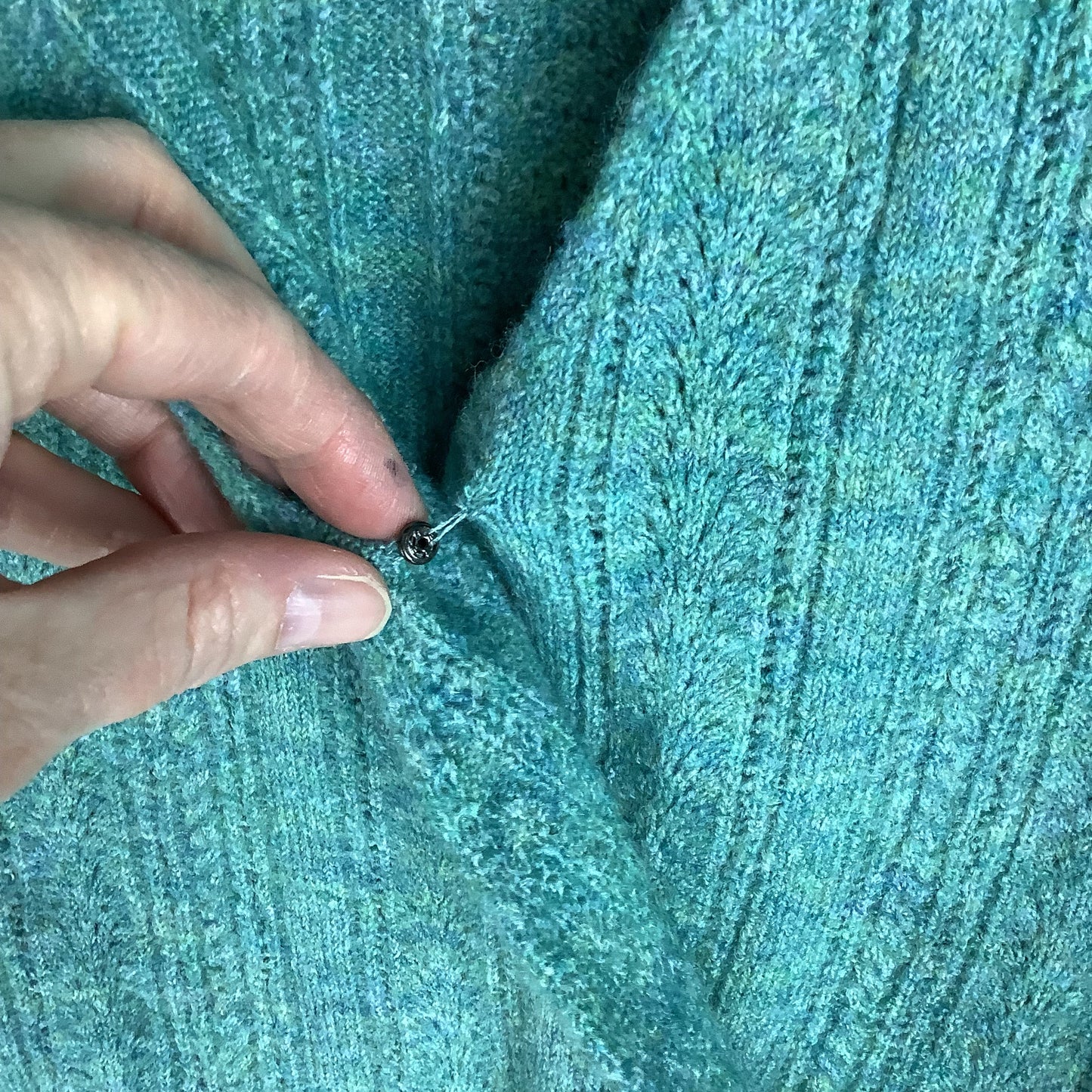 Sweater By Autres Filles In Teal, Size: Xs