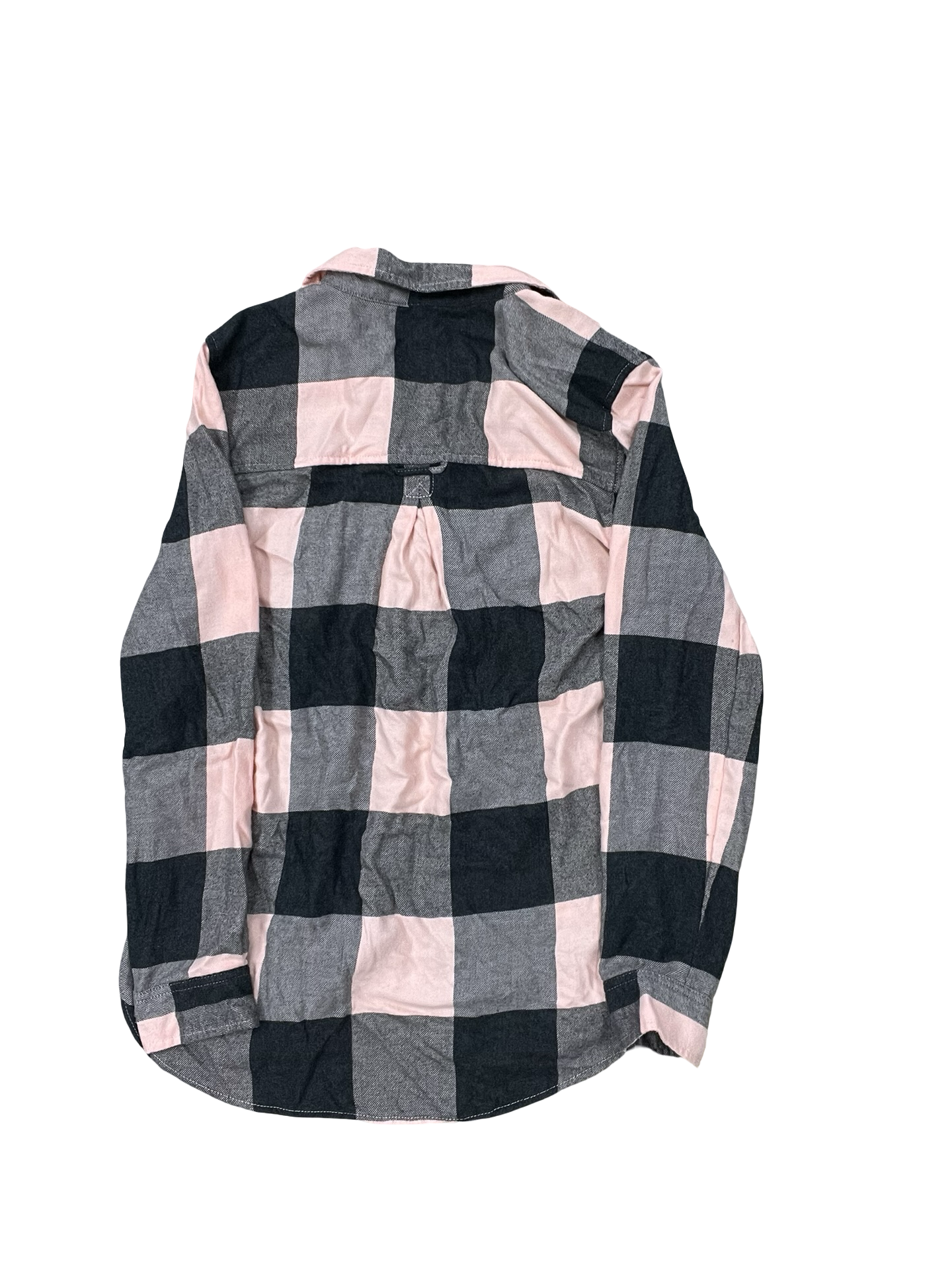 Blouse Ls By American Eagle In Black & Pink, Size:S