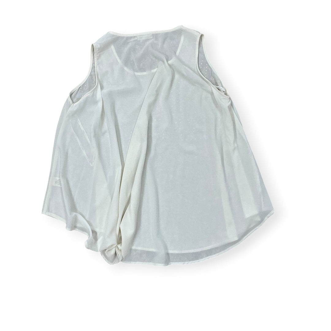 Top Sleeveless By Blu Pepper In Cream, Size:L