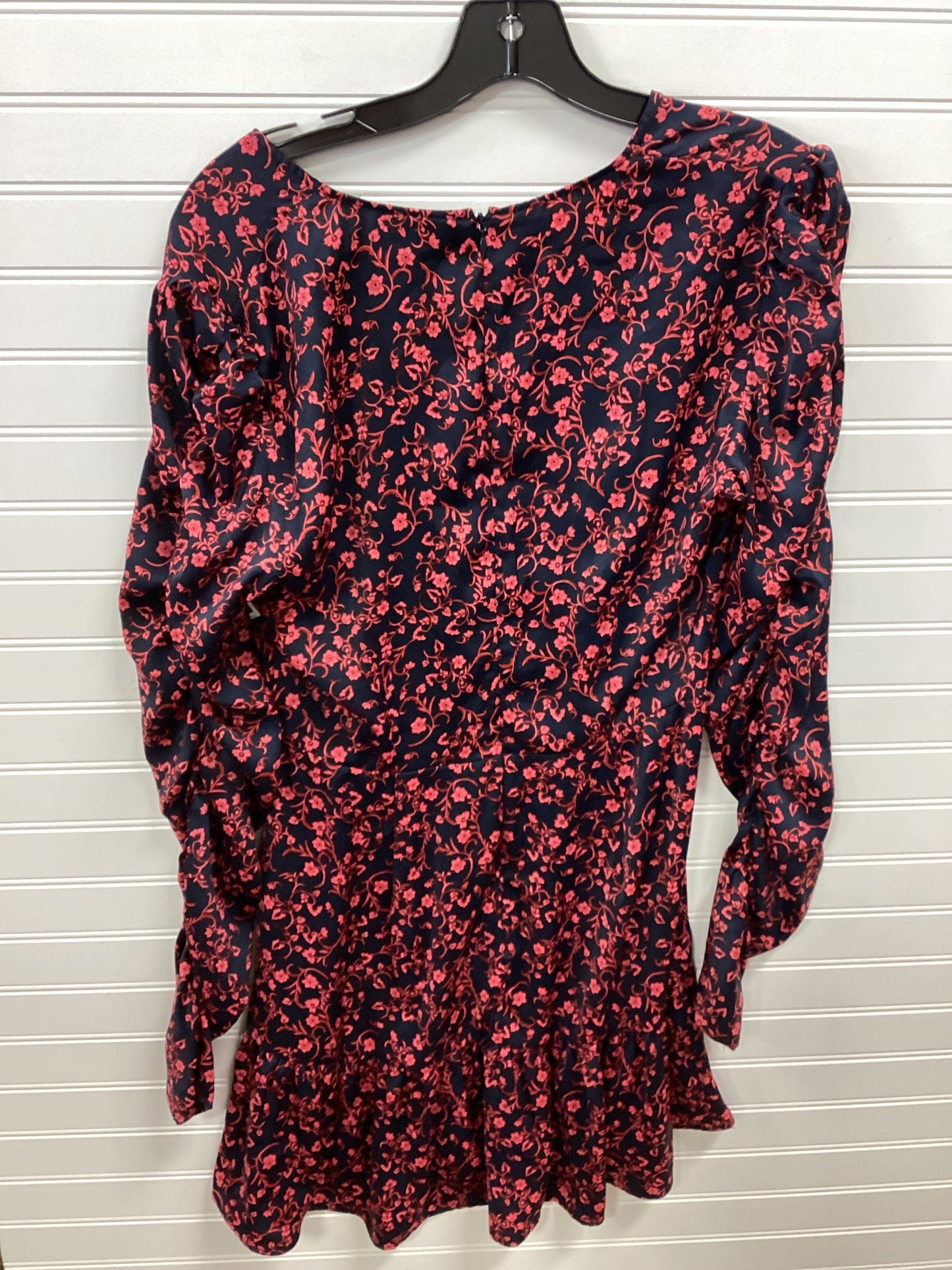 Dress Casual Midi By Cmc In Blue & Red, Size:L