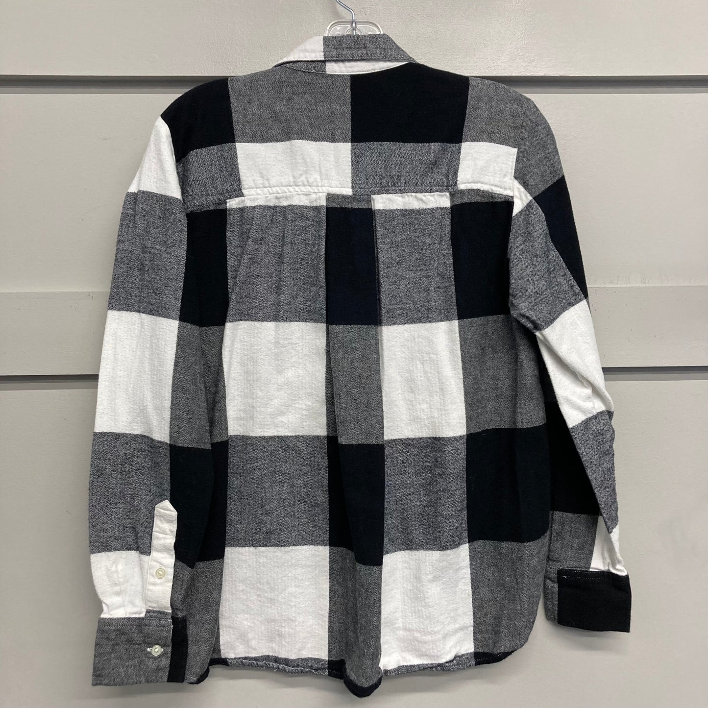 Top Ls By Loft In Checkered Pattern, Size:S