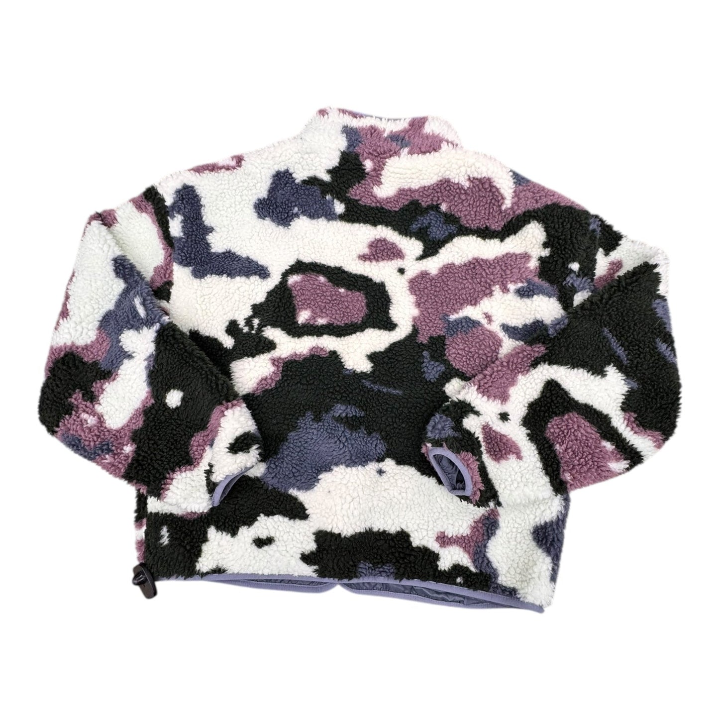 Jacket Faux Fur & Sherpa By Fabletics In Camouflage Print, Size:L