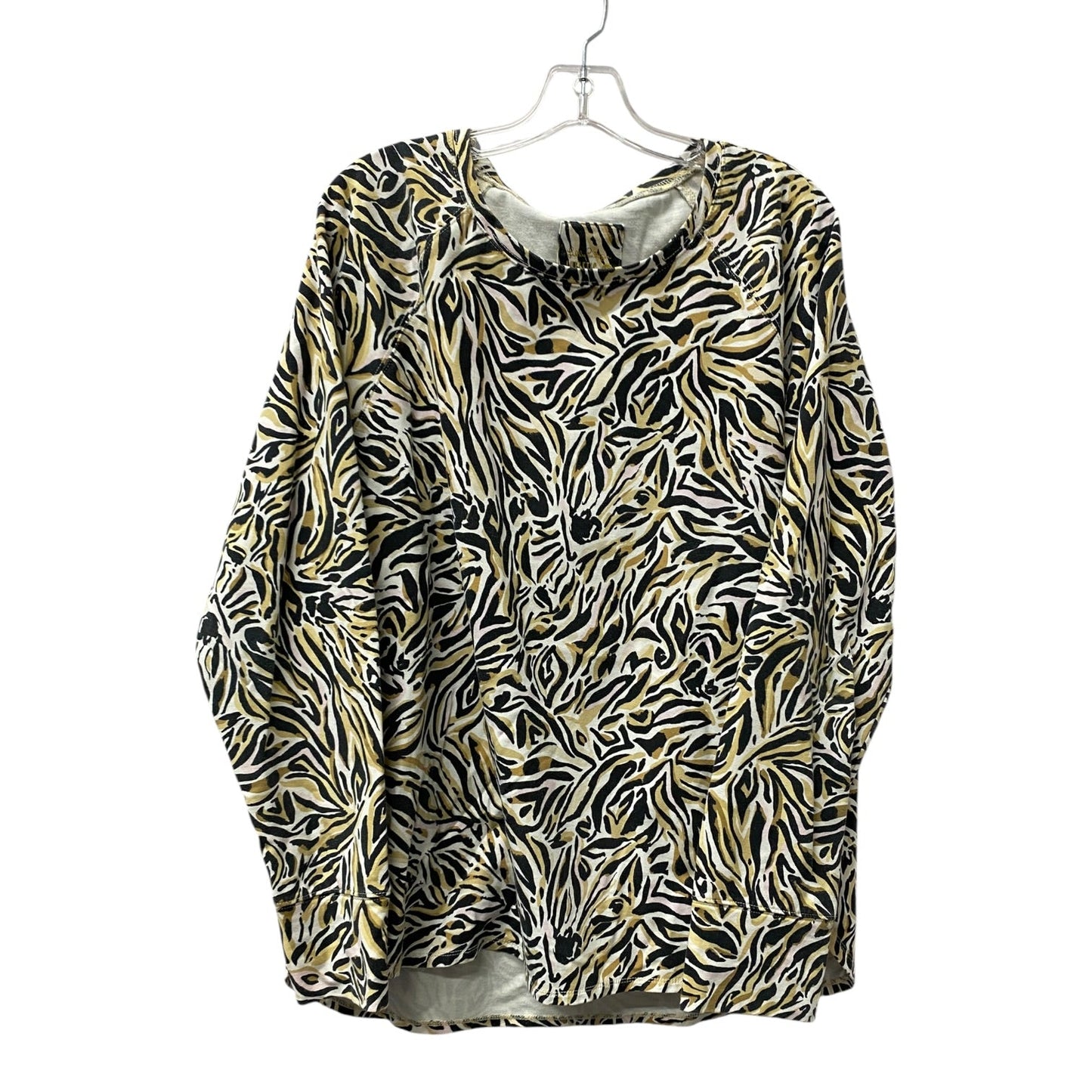 Top Ls Designer By Lilly Pulitzer In Black & Tan, Size:1X