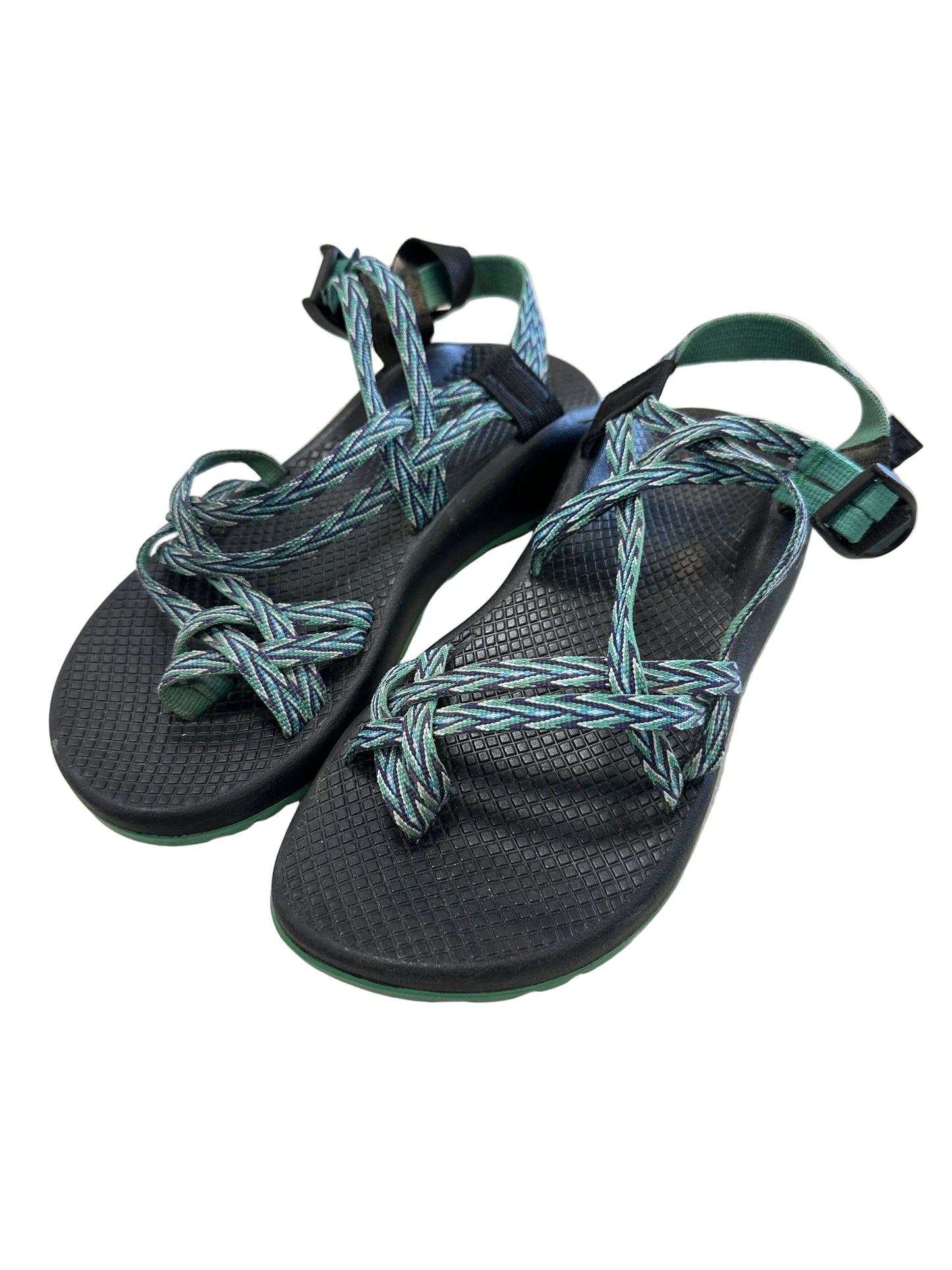 Sandals Flats By Chacos In Green, Size:8