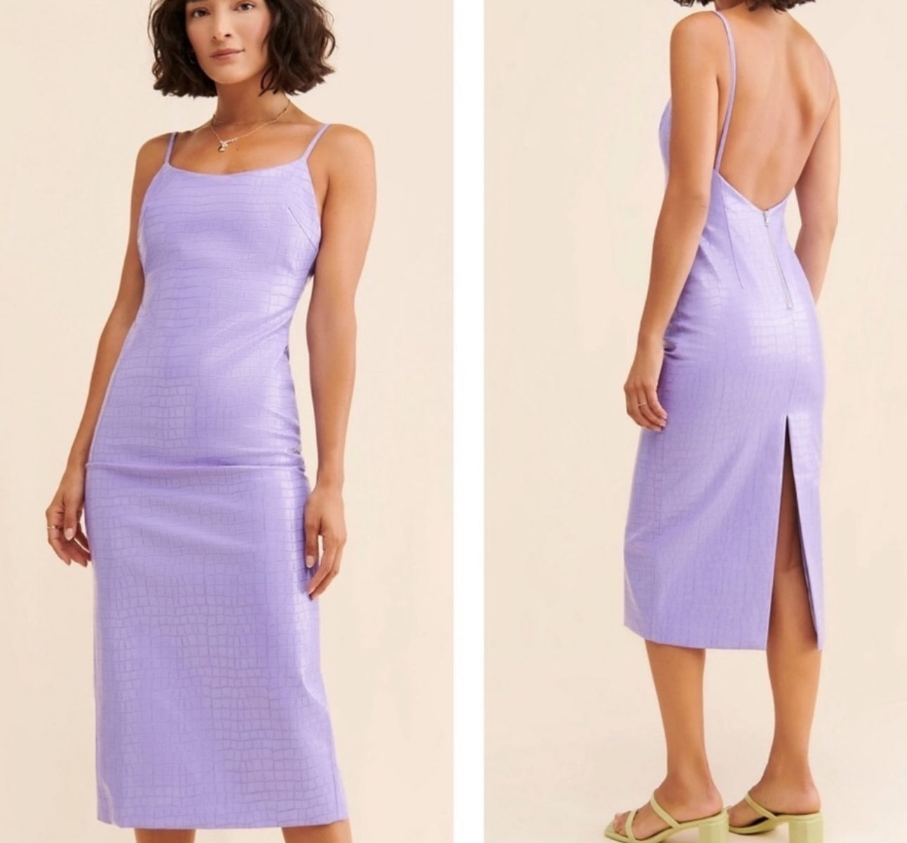 Dress Casual Midi By Bardot In Purple, Size: 6